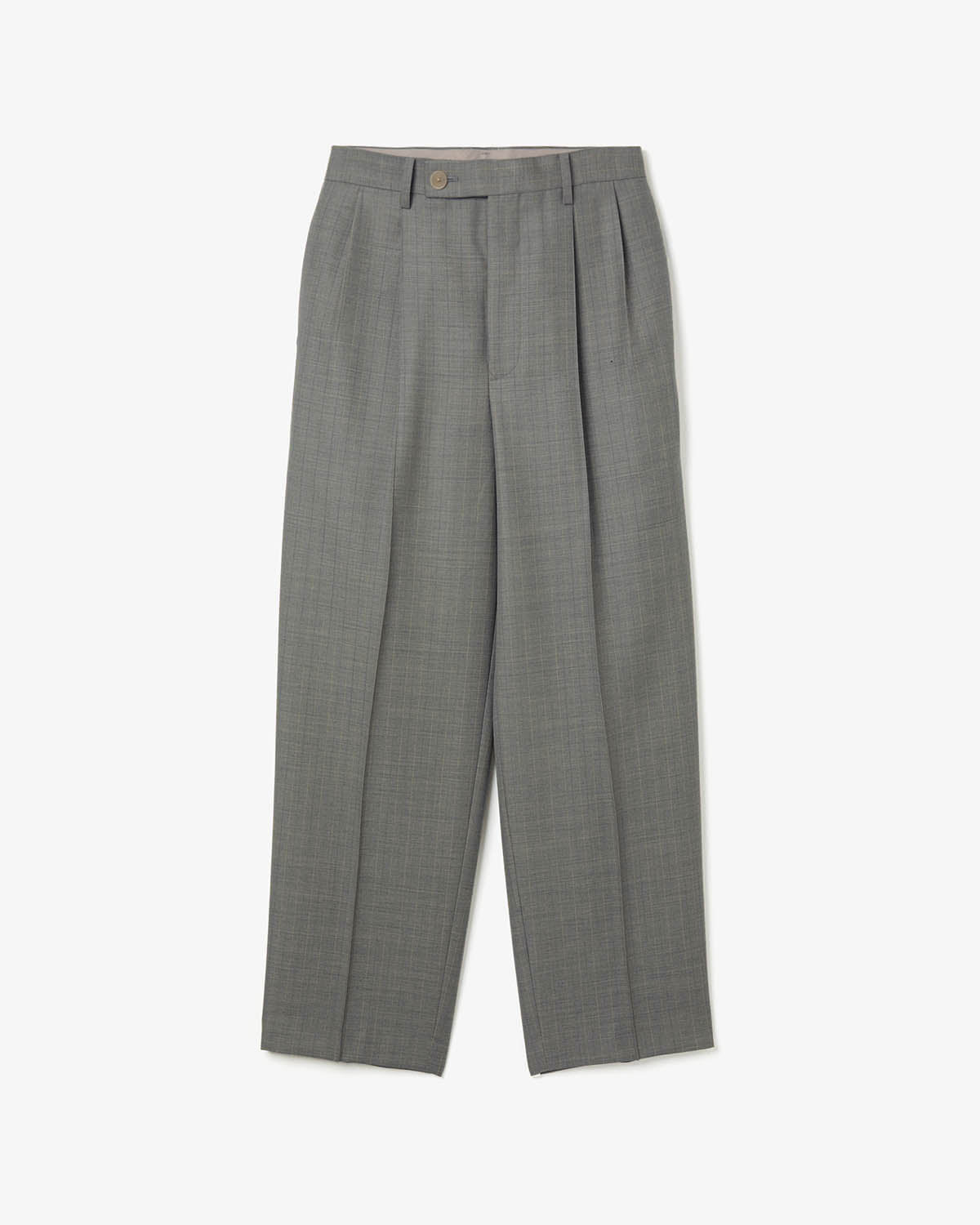 BLUEFACED WOOL TWO-TUCK SLACKS (WOMEN'S)