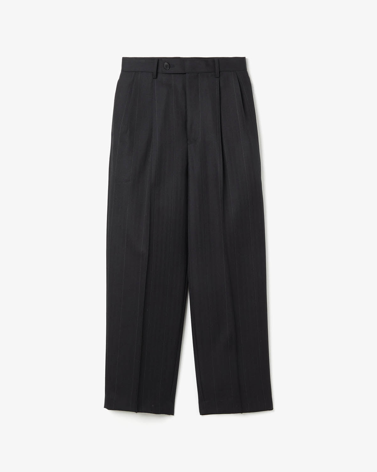 BLUEFACED WOOL TWO-TUCK SLACKS (WOMEN'S)