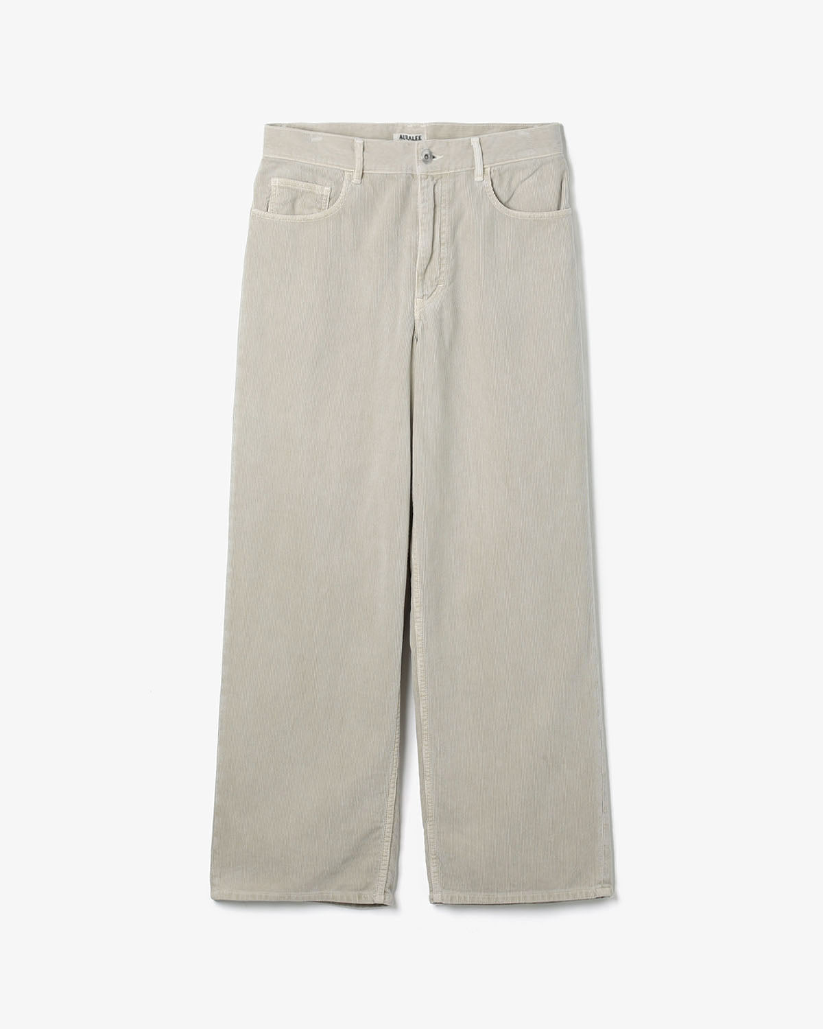 GARMENT-DYED FINX CORDUROY 5P WIDE PANTS (WOMEN'S)