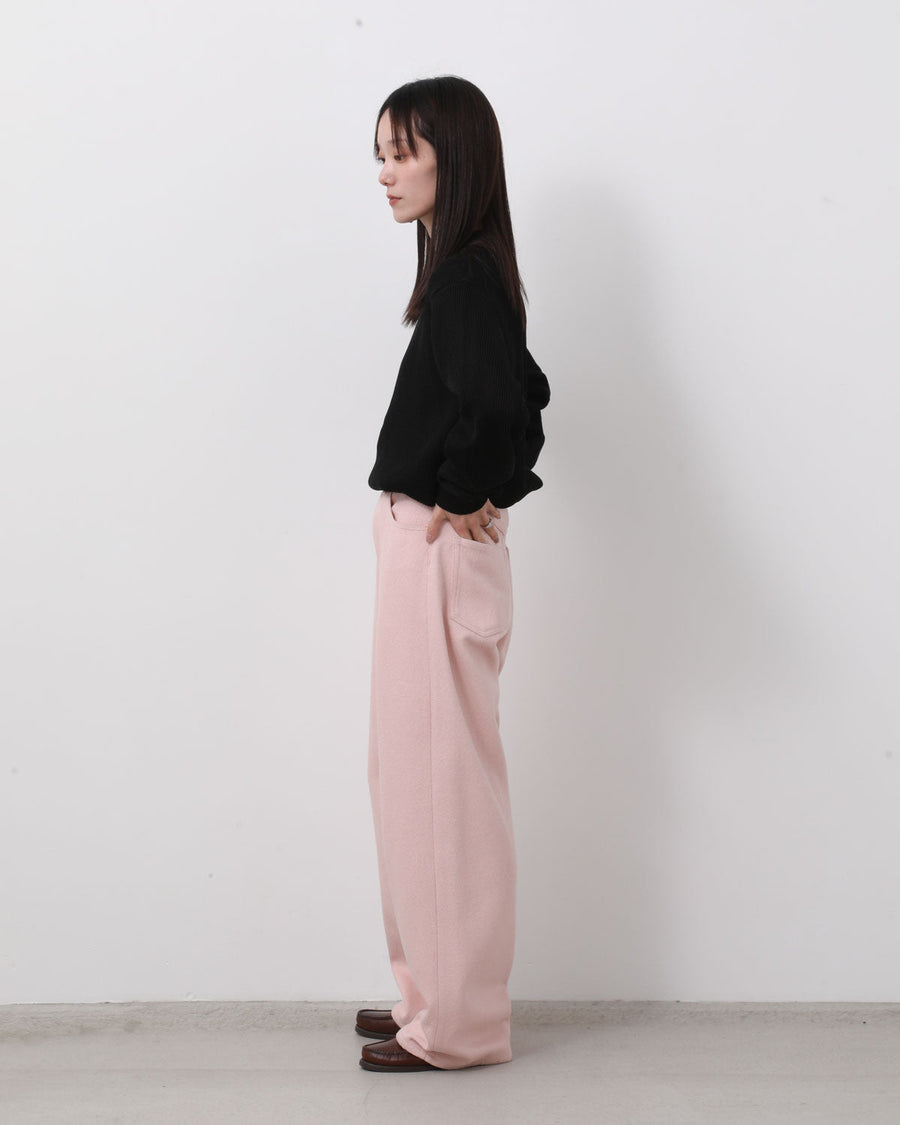 パンツ AURALEE SILK NEP DENIM 5P WIDE PANTS 4 VRLW-P4408_819_03_d49ea61d-