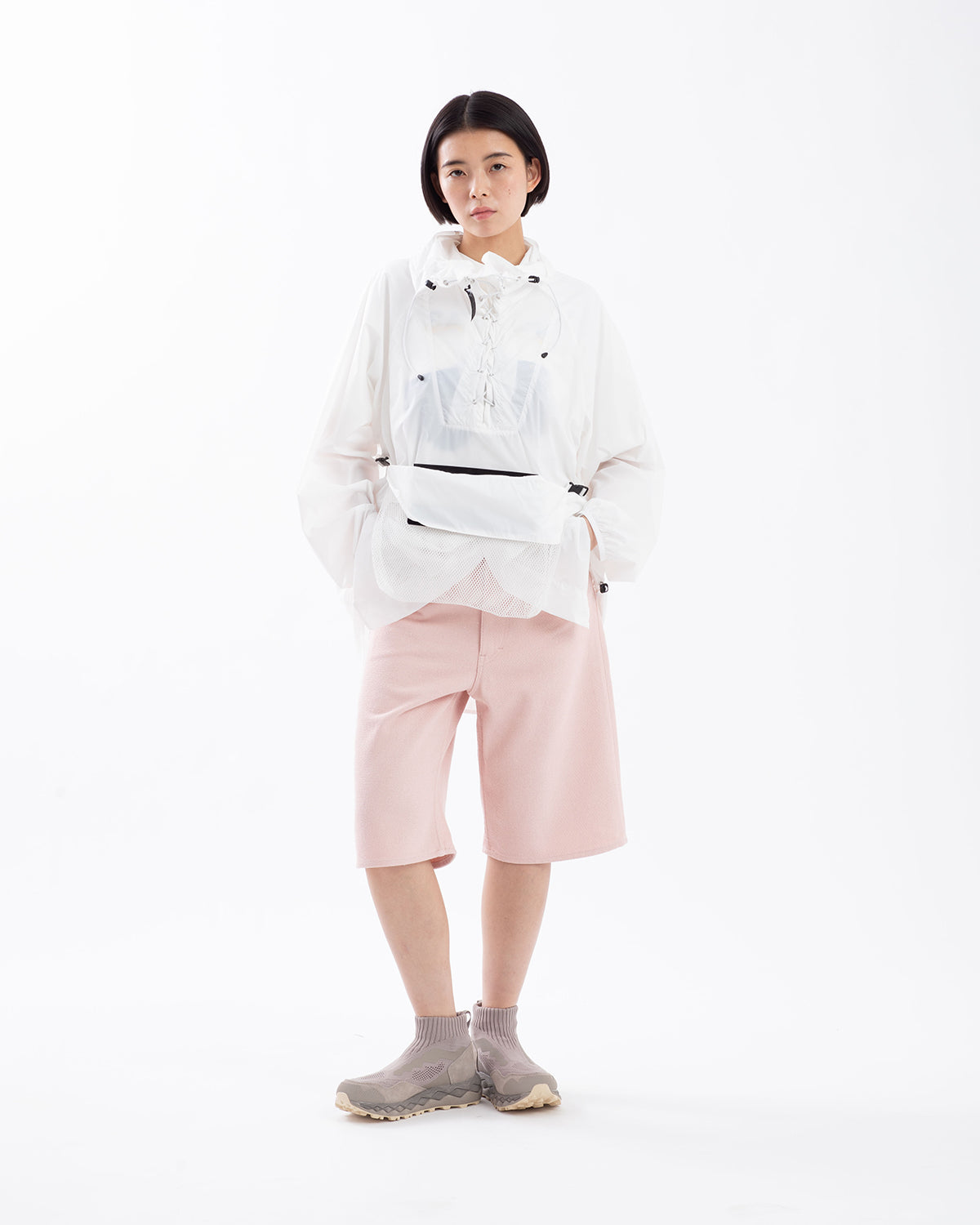 SILK NEP DENIM 5P WIDE SHORTS (WOMEN'S)