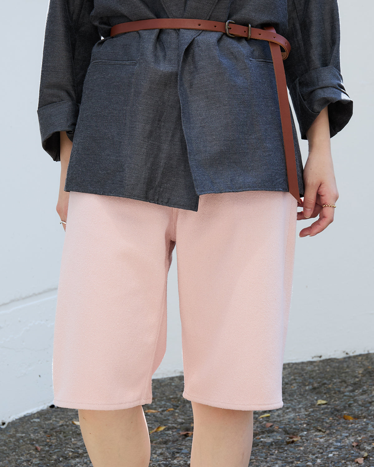 SILK NEP DENIM 5P WIDE SHORTS (WOMEN'S)