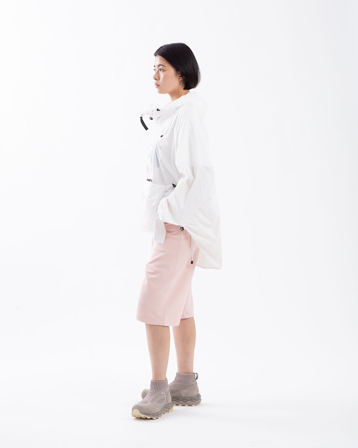 SILK NEP DENIM 5P WIDE SHORTS (WOMEN'S)