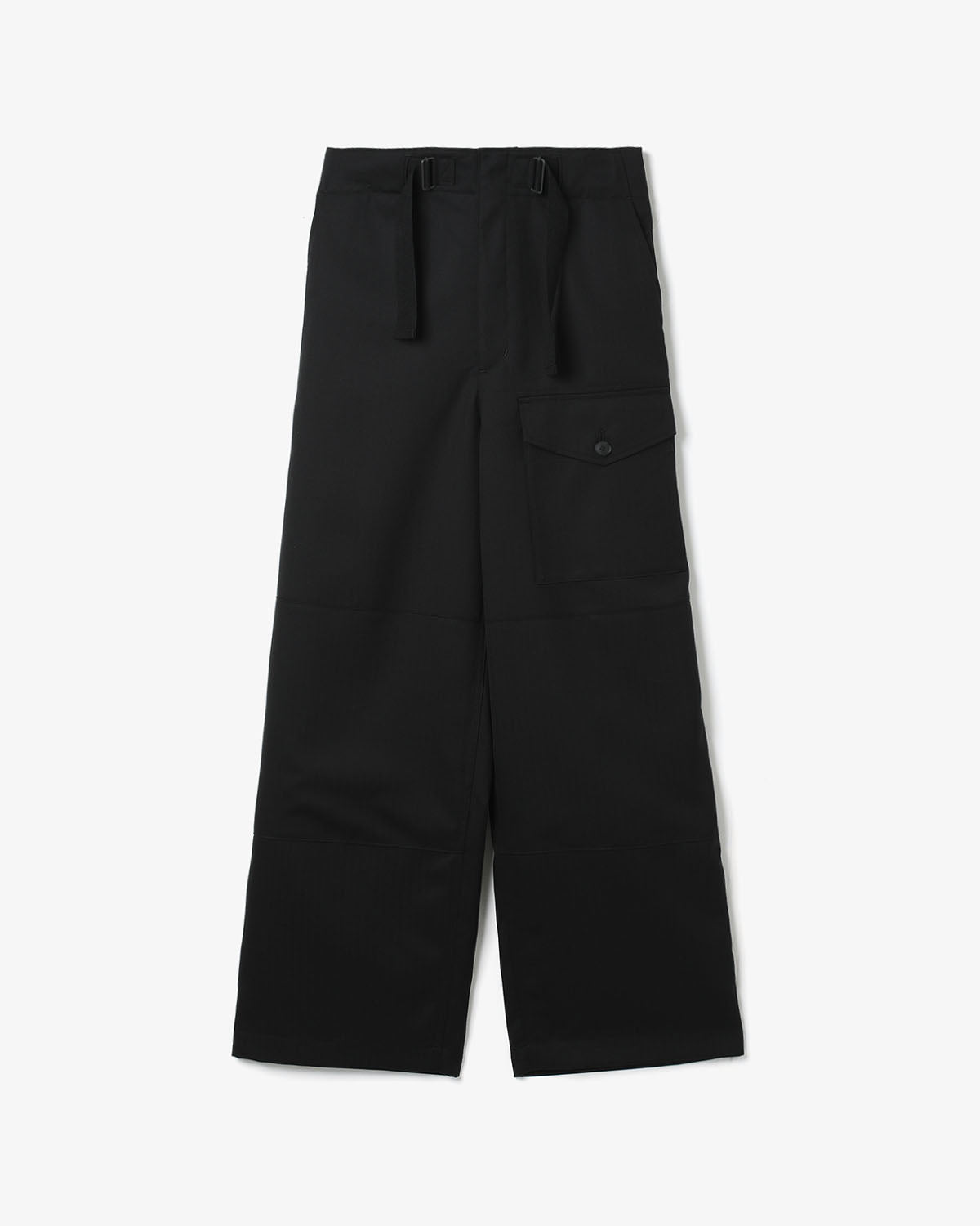 WOOL HERRINGBONE CARGO PANTS (WOMEN'S)