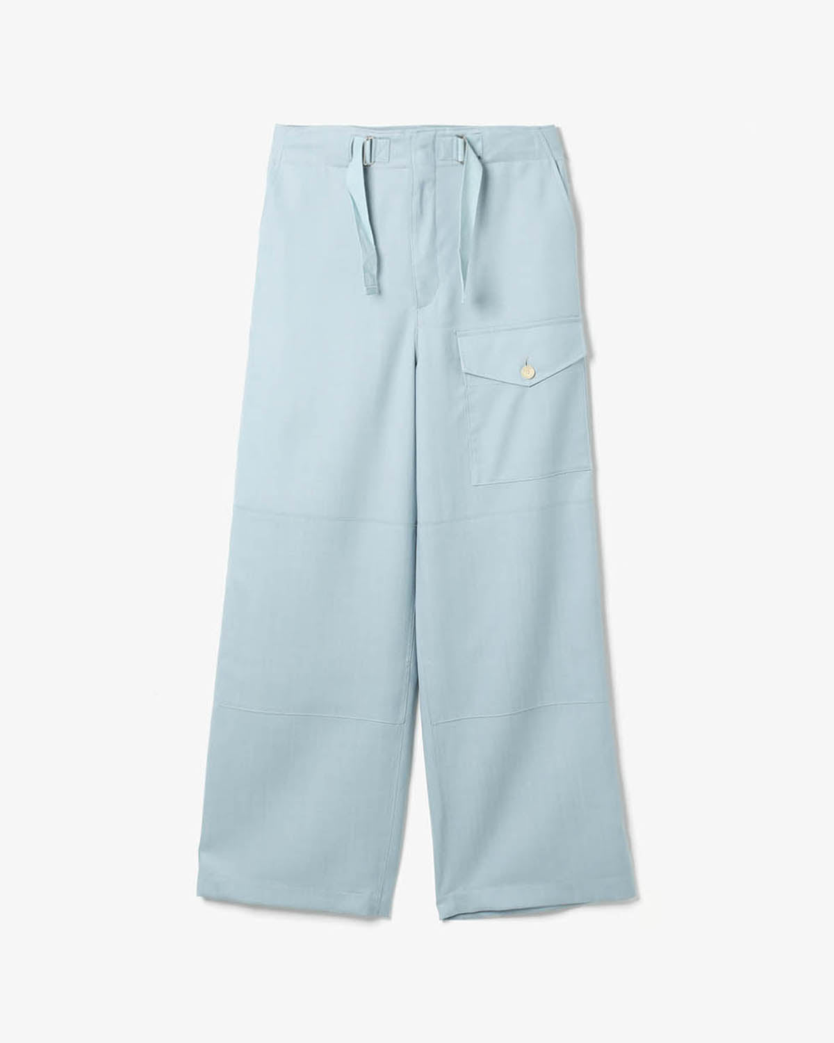 WOOL HERRINGBONE CARGO PANTS (WOMEN'S)