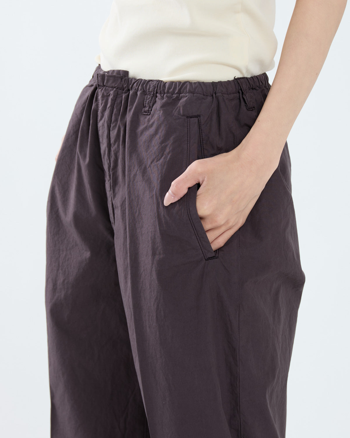 GARMENT-DYED FINX SHUTTLE WEATHER DRAWSTRING PANTS