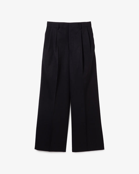 LIGHT WOOL MAX GABARDINE TWO-TUCK SLACKS (WOMEN'S) – COVERCHORD