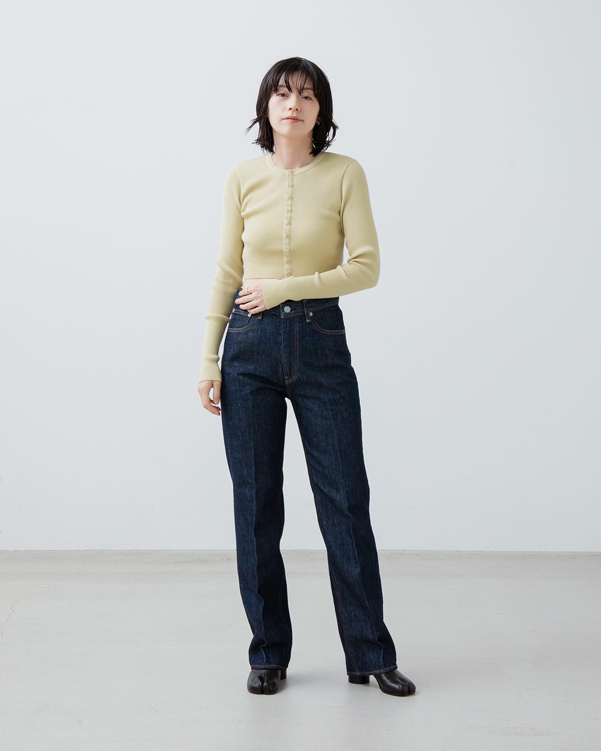 HARD TWIST DENIM 5P PANTS (WOMEN'S)