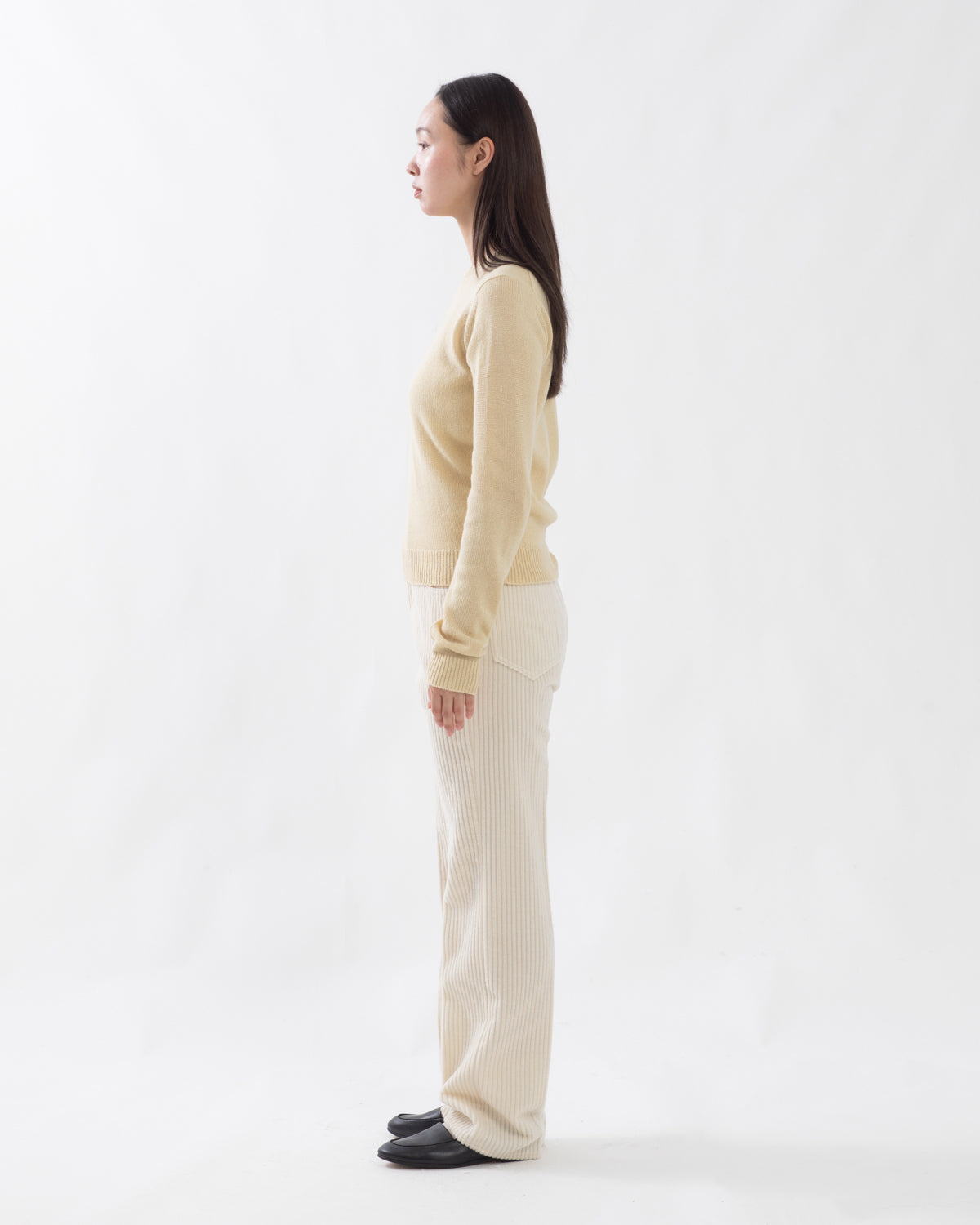 WOOL CASHMERE CORDUROY 5P PANTS (WOMEN'S)