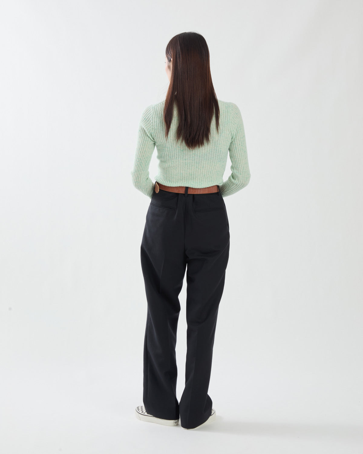 TENSE WOOL DOUBLE CLOTH SLACKS
