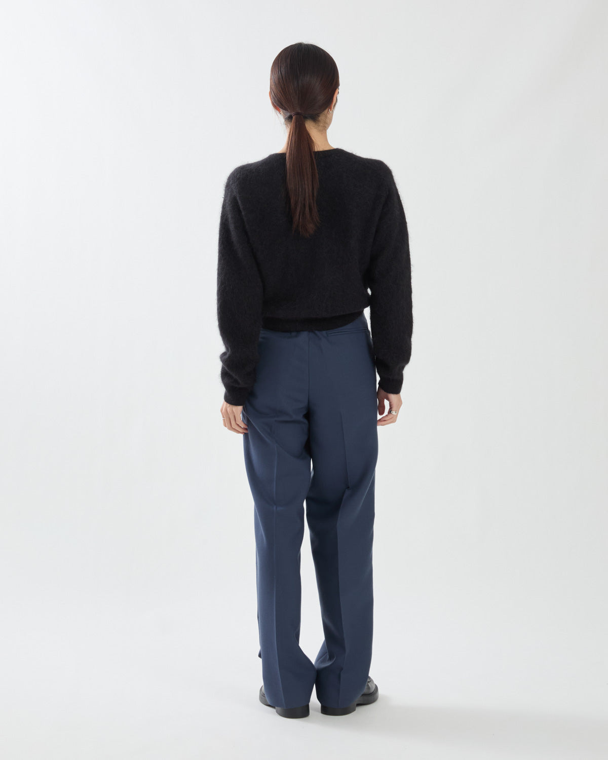 TENSE WOOL DOUBLE CLOTH SLACKS