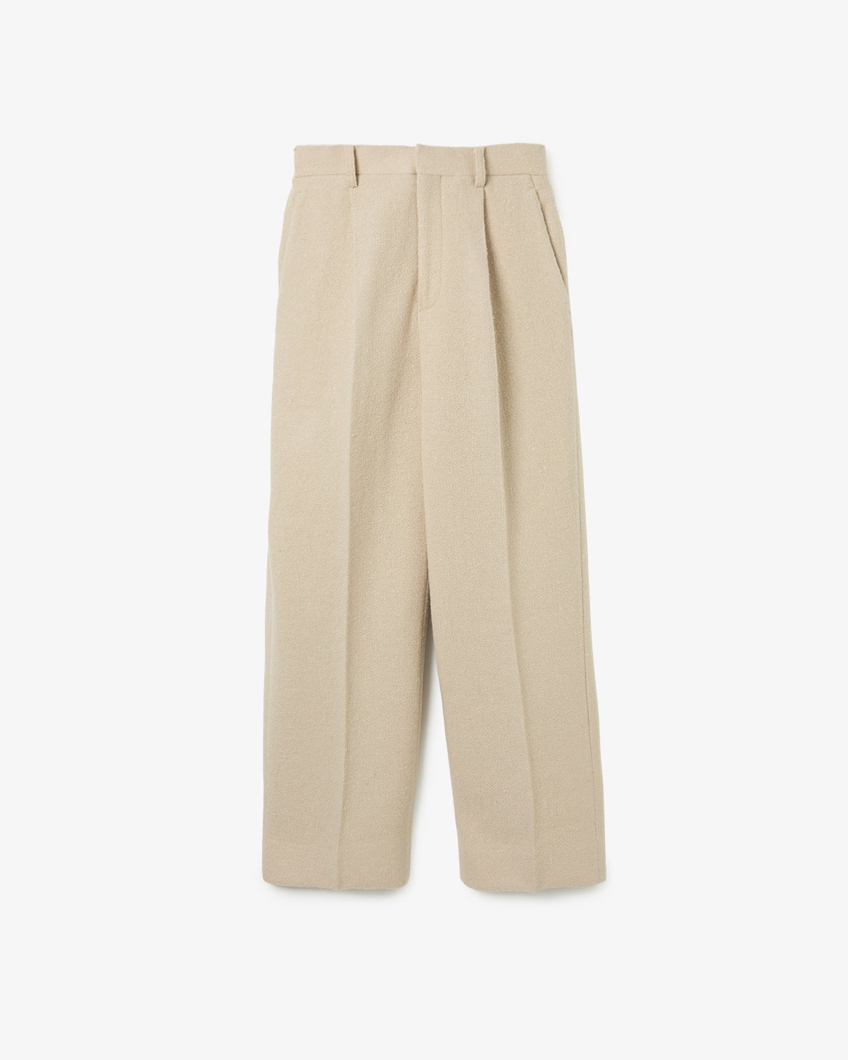 HOMESPUN TWEED ONE-TUCK SLACKS
