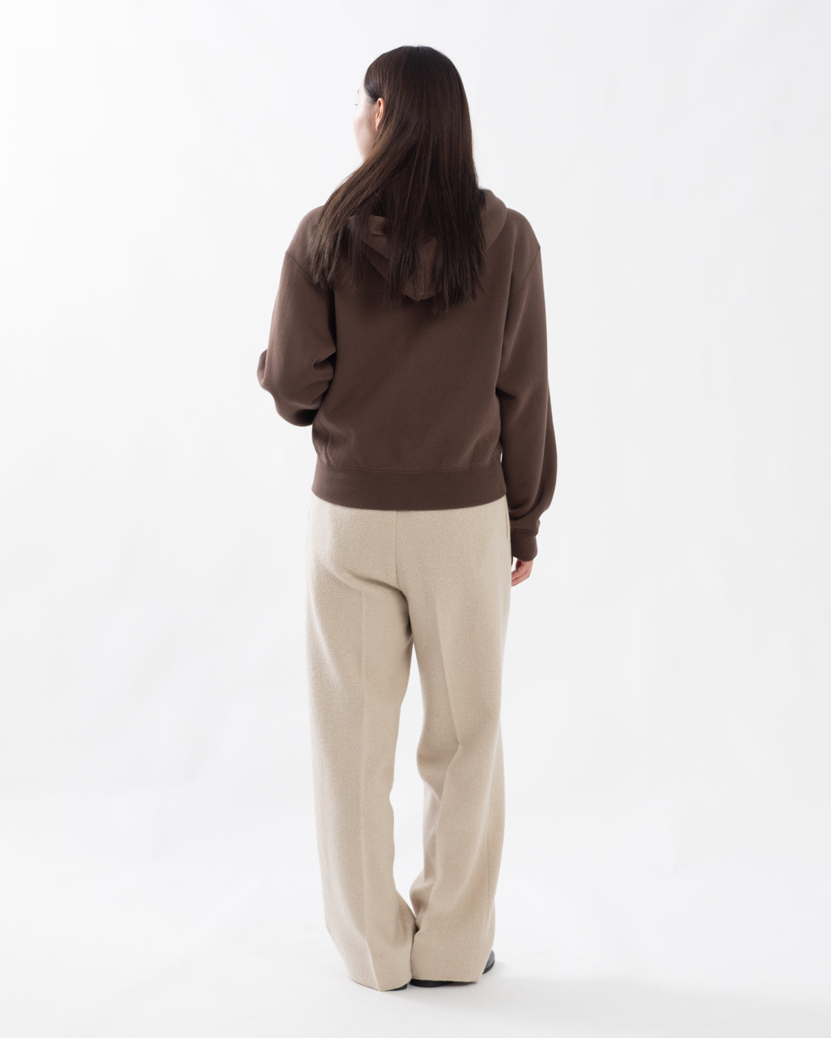 HOMESPUN TWEED ONE-TUCK SLACKS