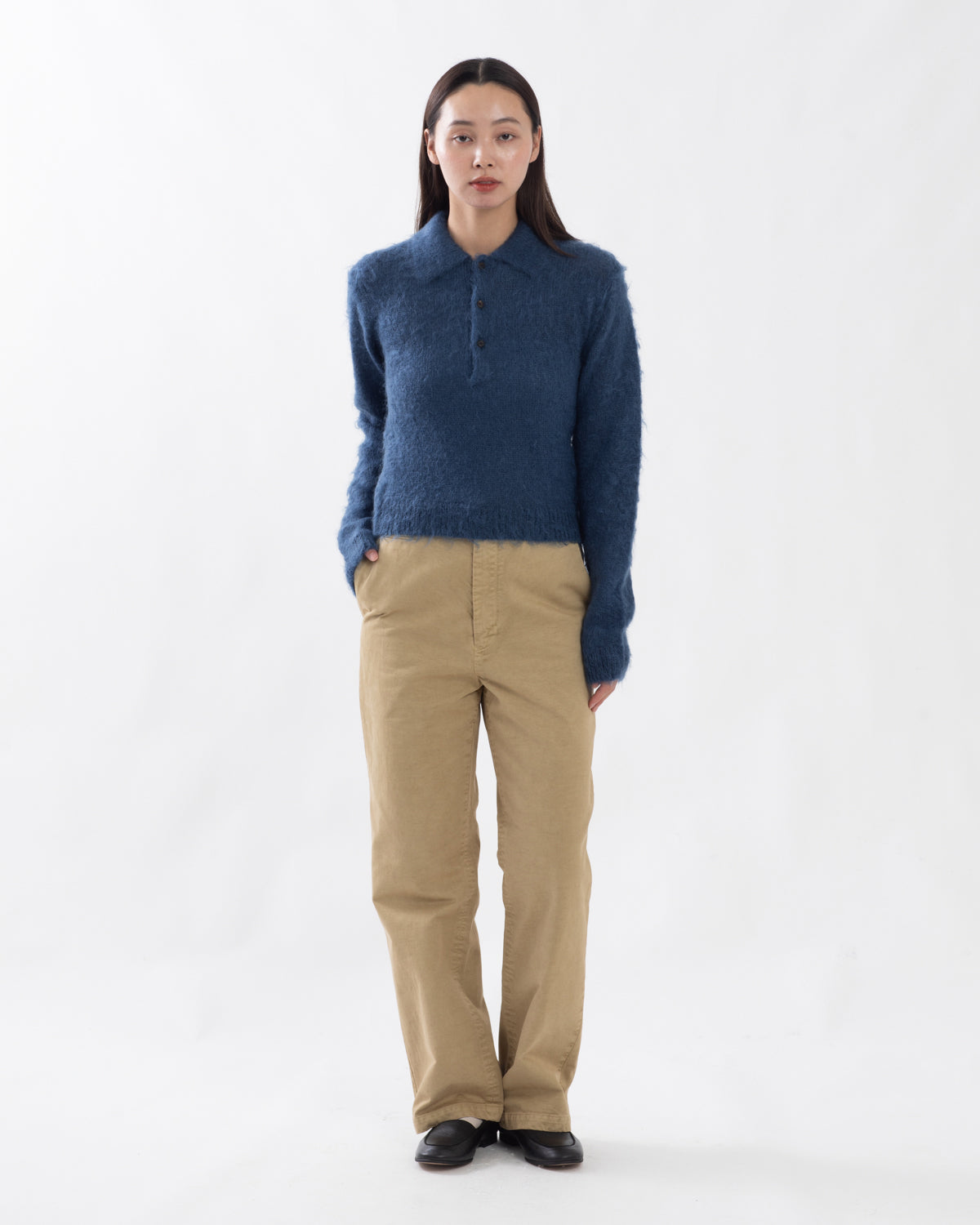 GARMENT-DYED FINX CHINO PANTS (WOMEN'S)