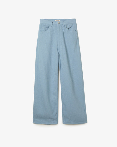 SILK NEP DENIM 5P WIDE PANTS (WOMEN'S) – COVERCHORD