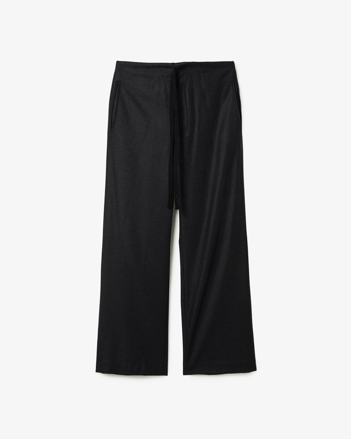 WOOL FULLING FLANNEL DRAWSTRING PANTS