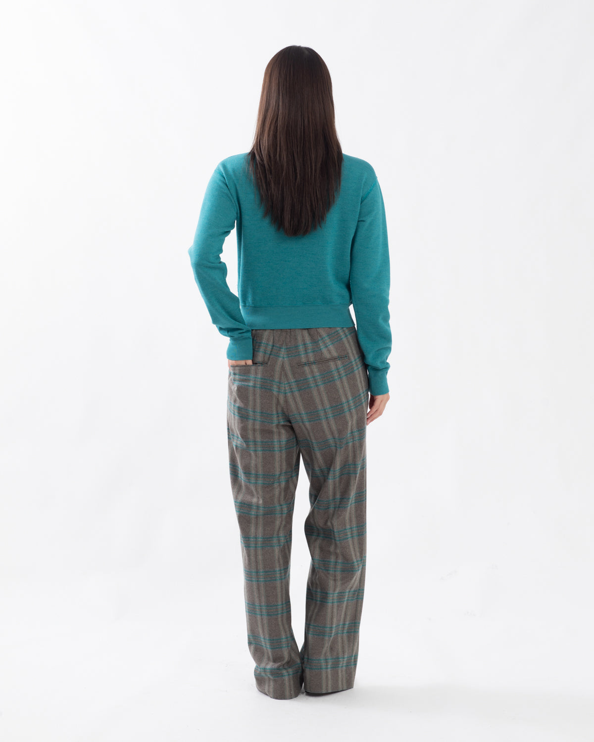 WOOL FULLING FLANNEL DRAWSTRING PANTS