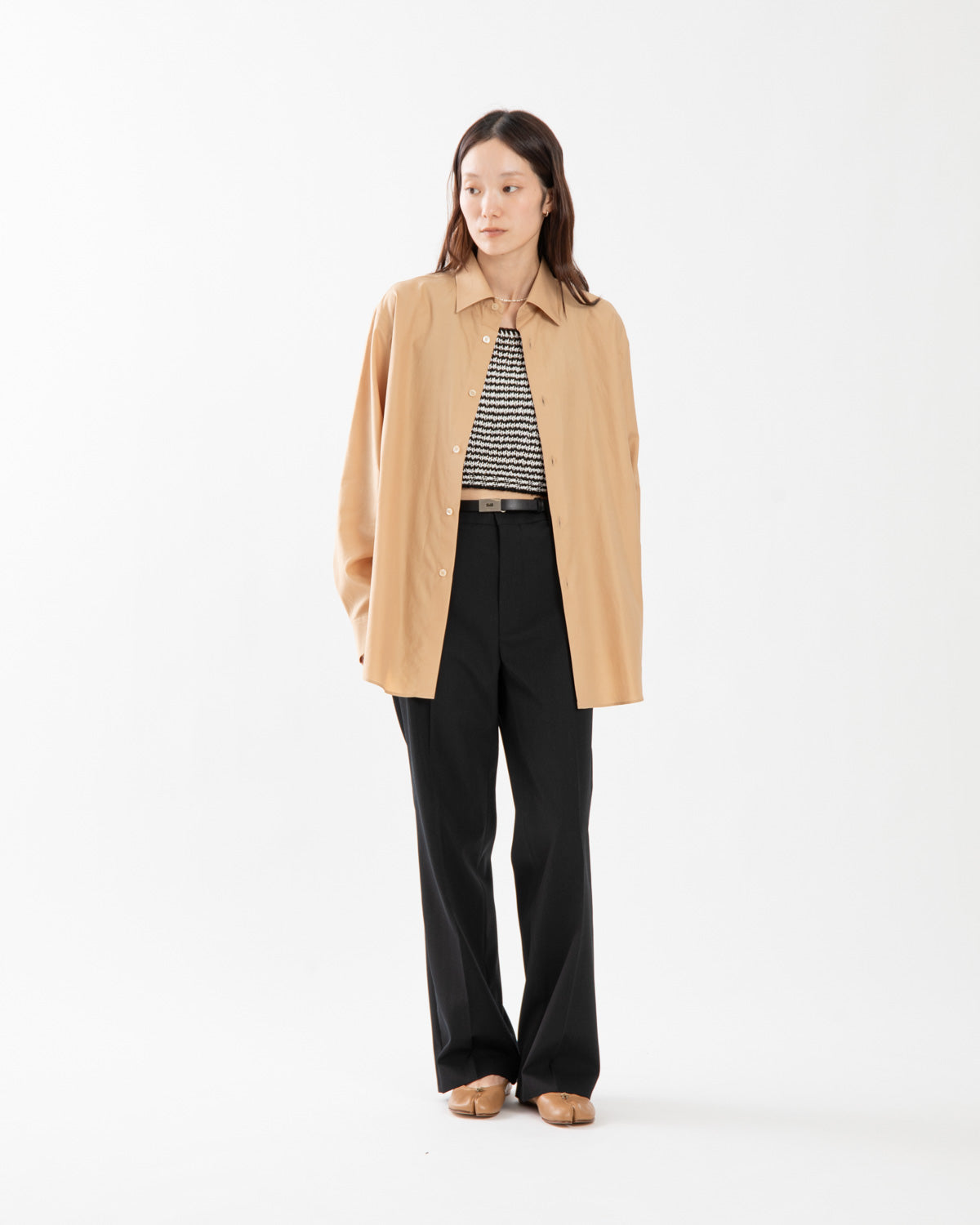 LIGHT WOOL MAX GABARDINE SLACKS