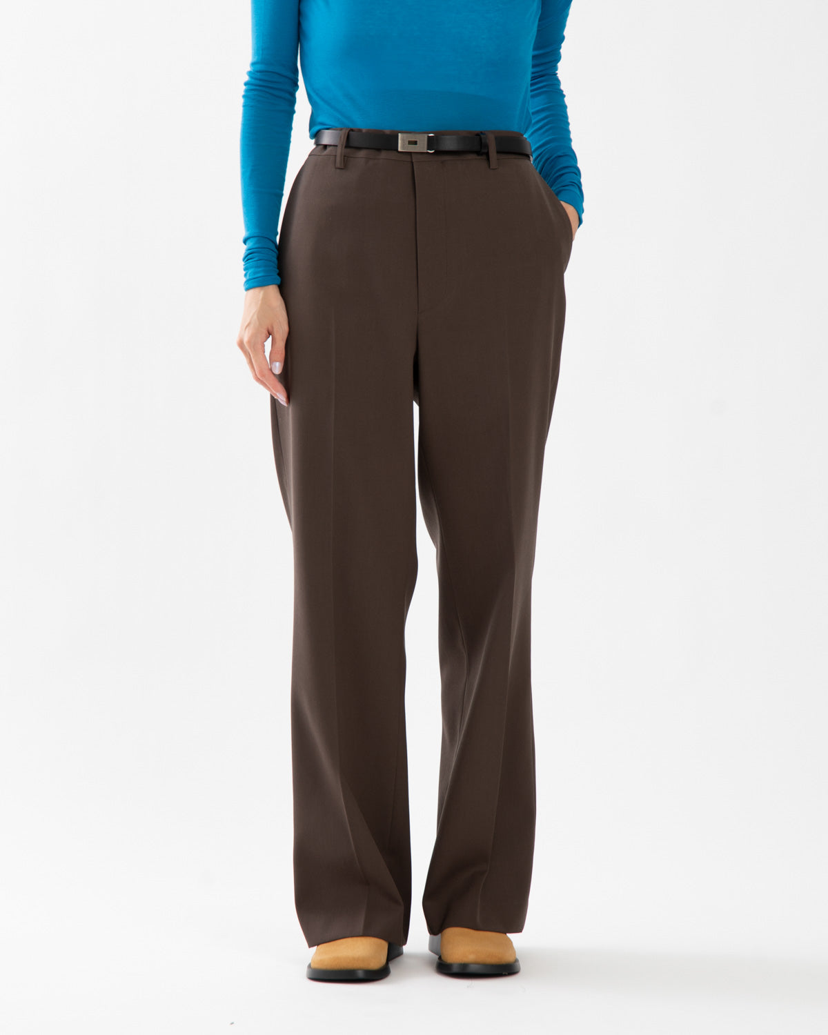 LIGHT WOOL MAX GABARDINE SLACKS