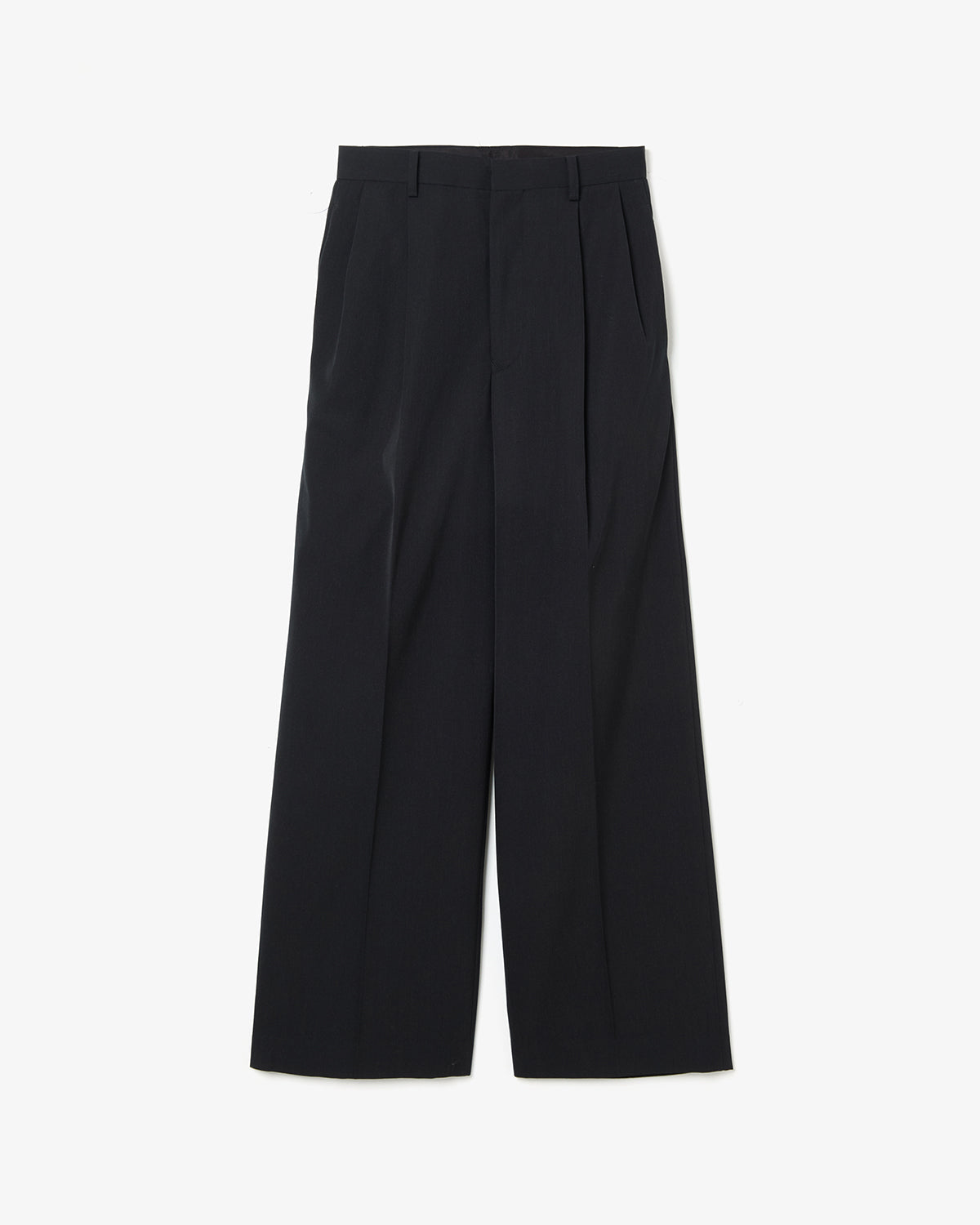 LIGHT WOOL MAX GABARDINE TWO-TUCK SLACKS (WOMEN'S)