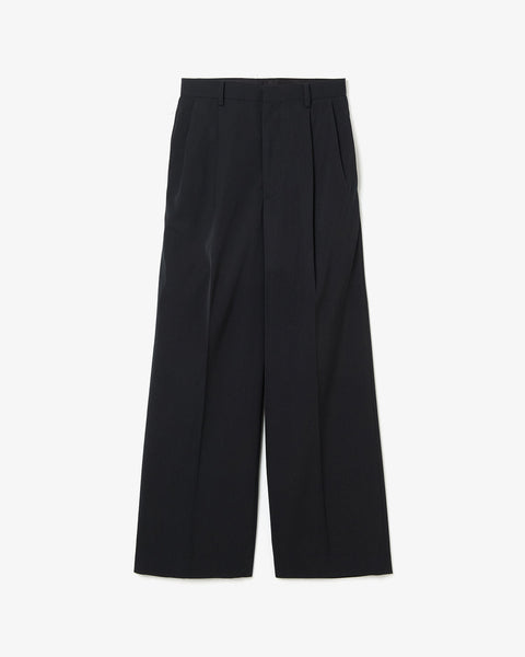LIGHT WOOL MAX GABARDINE TWO-TUCK SLACKS (WOMEN'S) – COVERCHORD