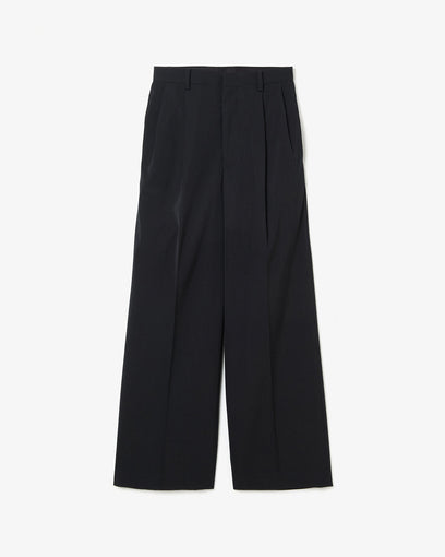 LIGHT WOOL MAX GABARDINE TWO-TUCK SLACKS (WOMEN'S)
