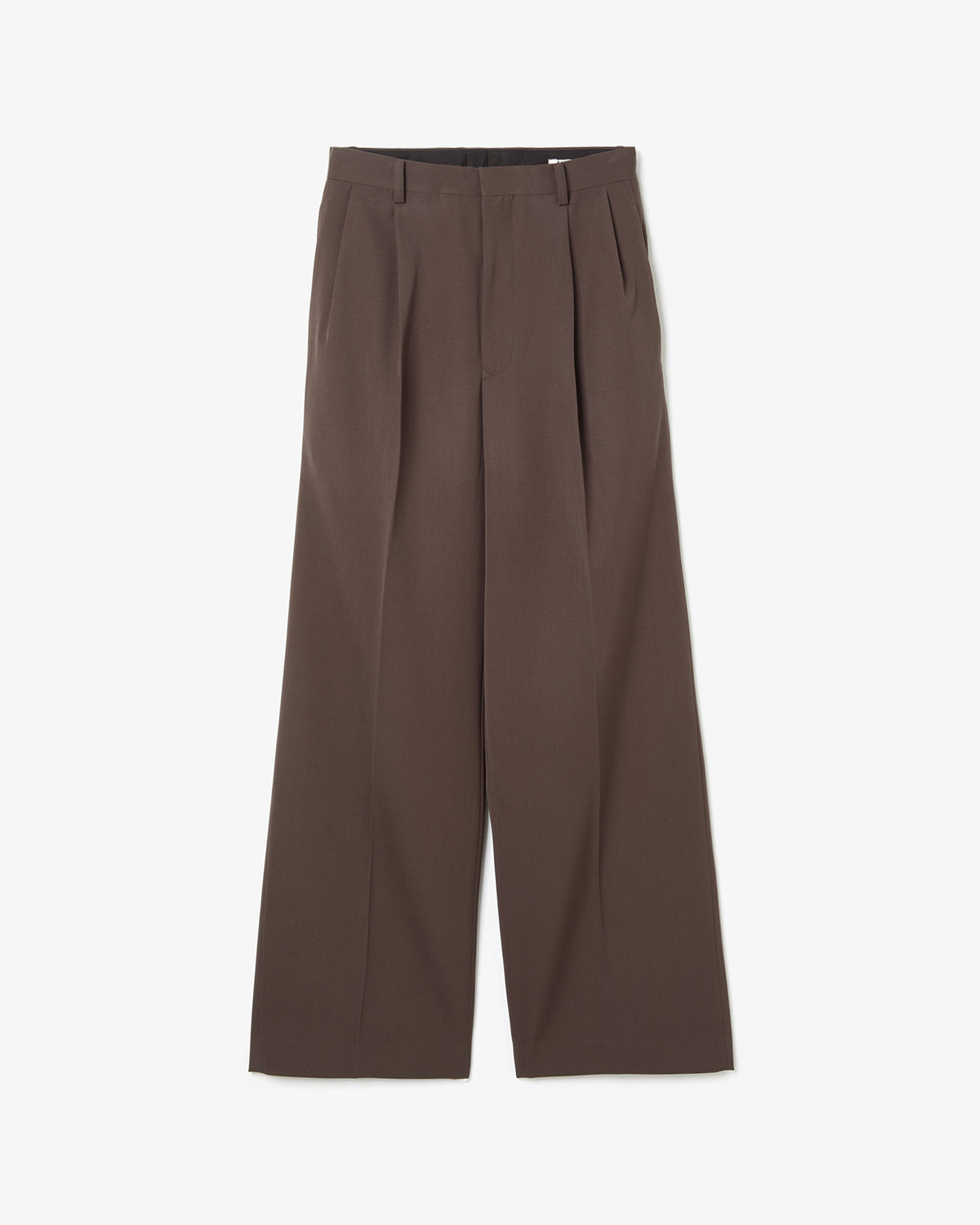 LIGHT WOOL MAX GABARDINE TWO-TUCK SLACKS (WOMEN'S)