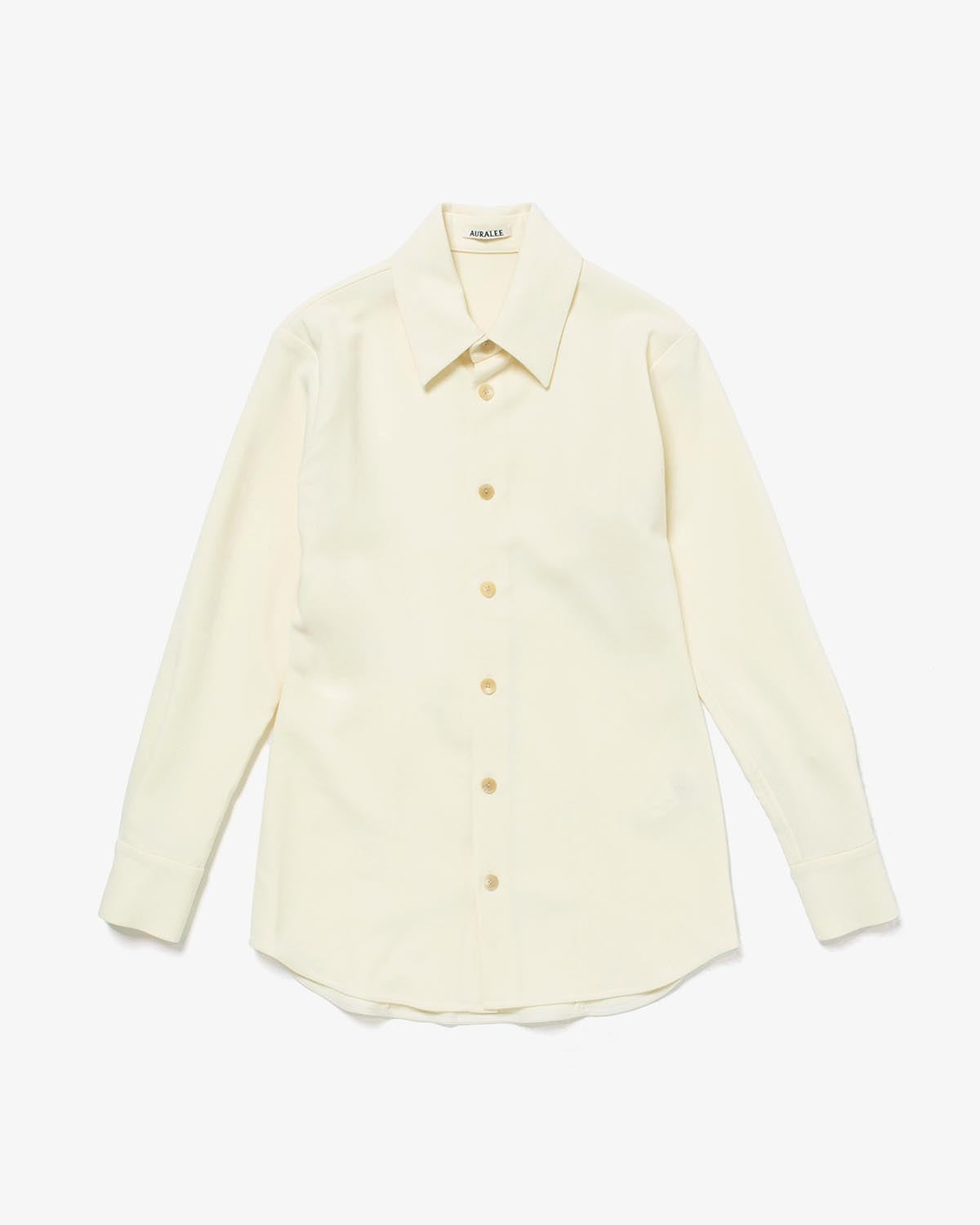 TENSE WOOL DOUBLE CLOTH SHIRT