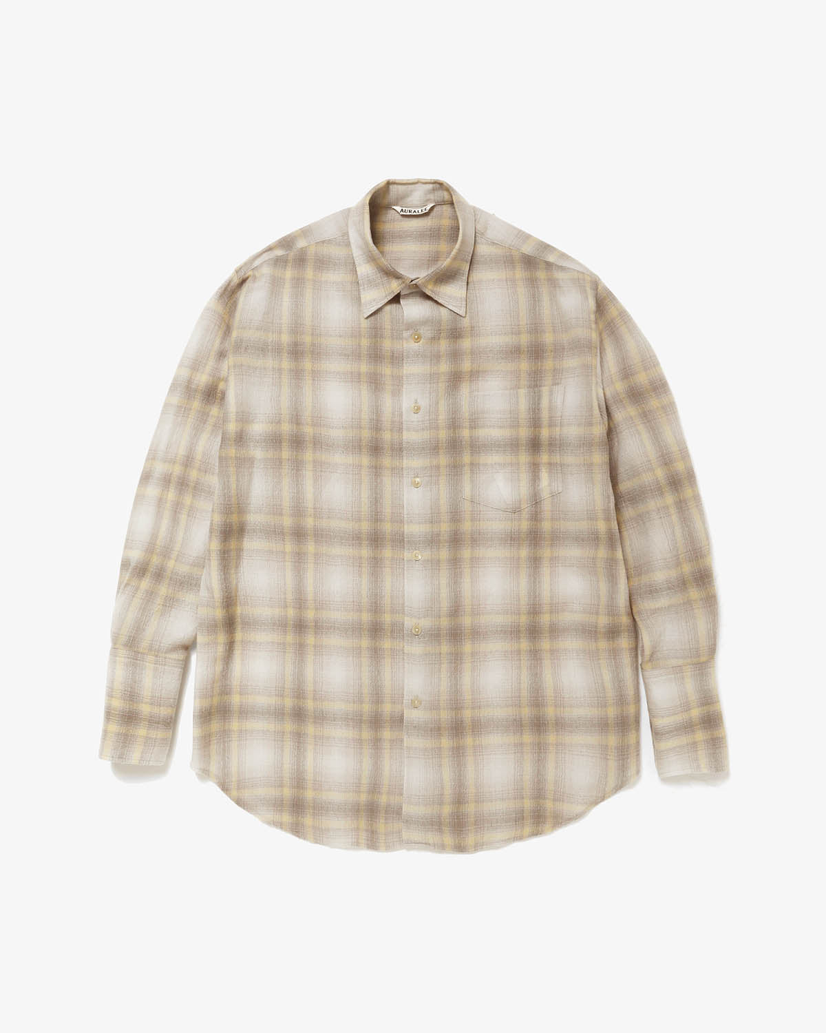 AIRY WOOL CHECK SHIRT