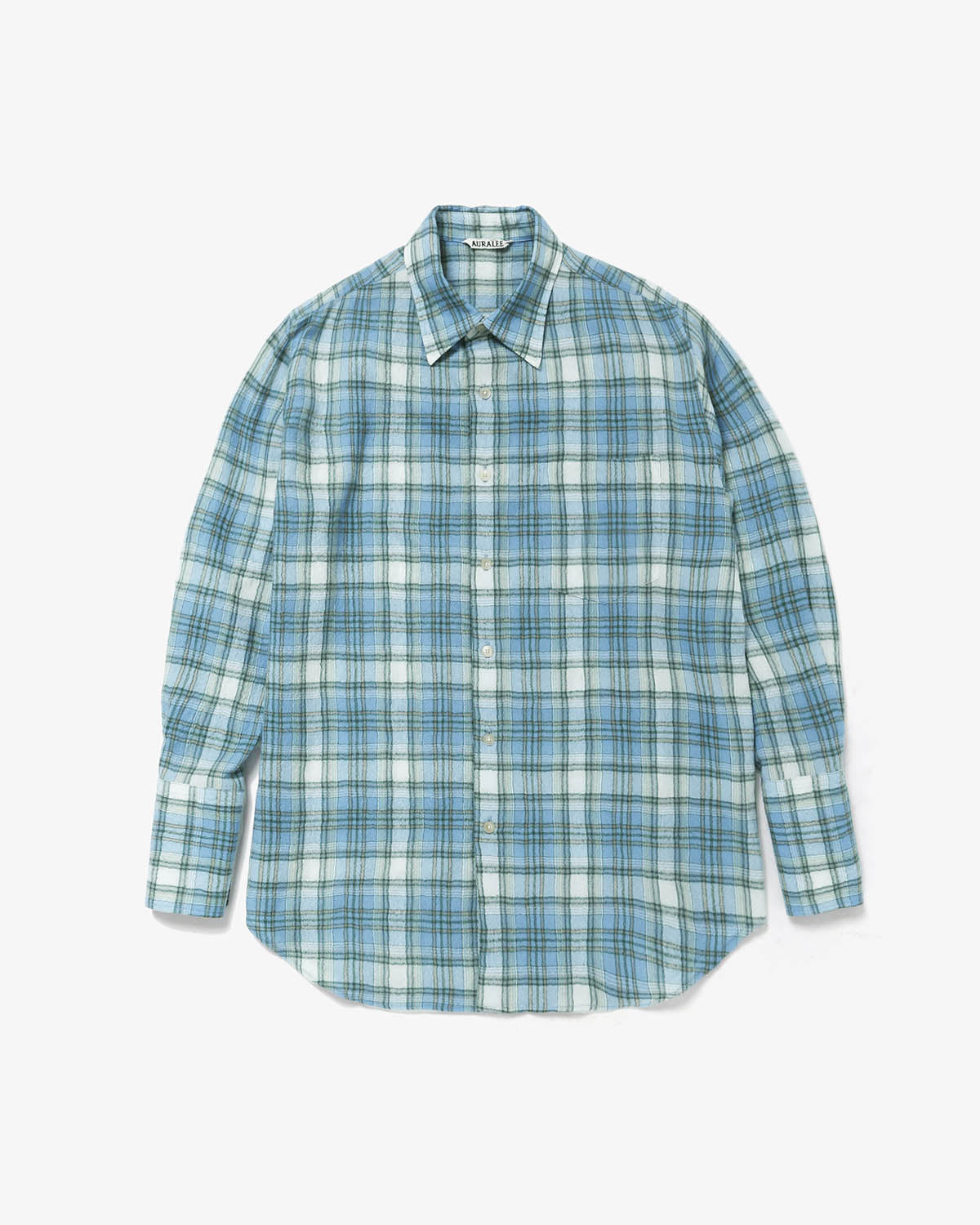 AIRY WOOL CHECK SHIRT