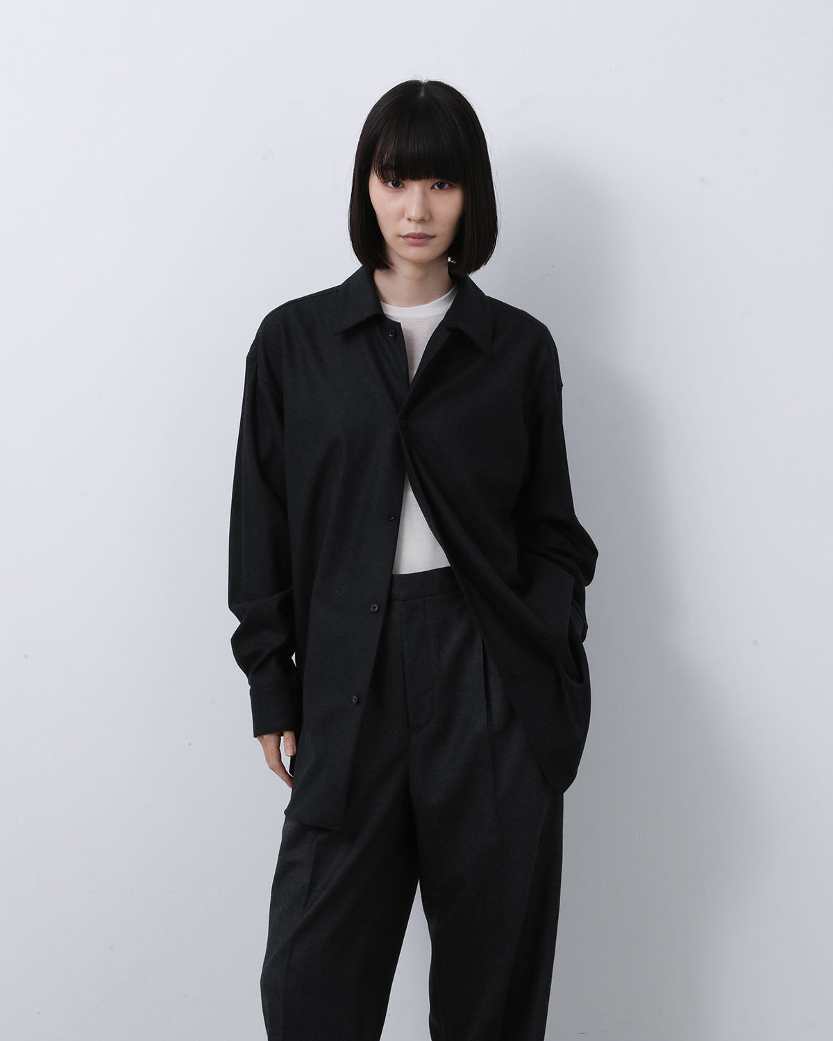 WOOL FULLING FLANNEL SHIRT (WOMEN'S)