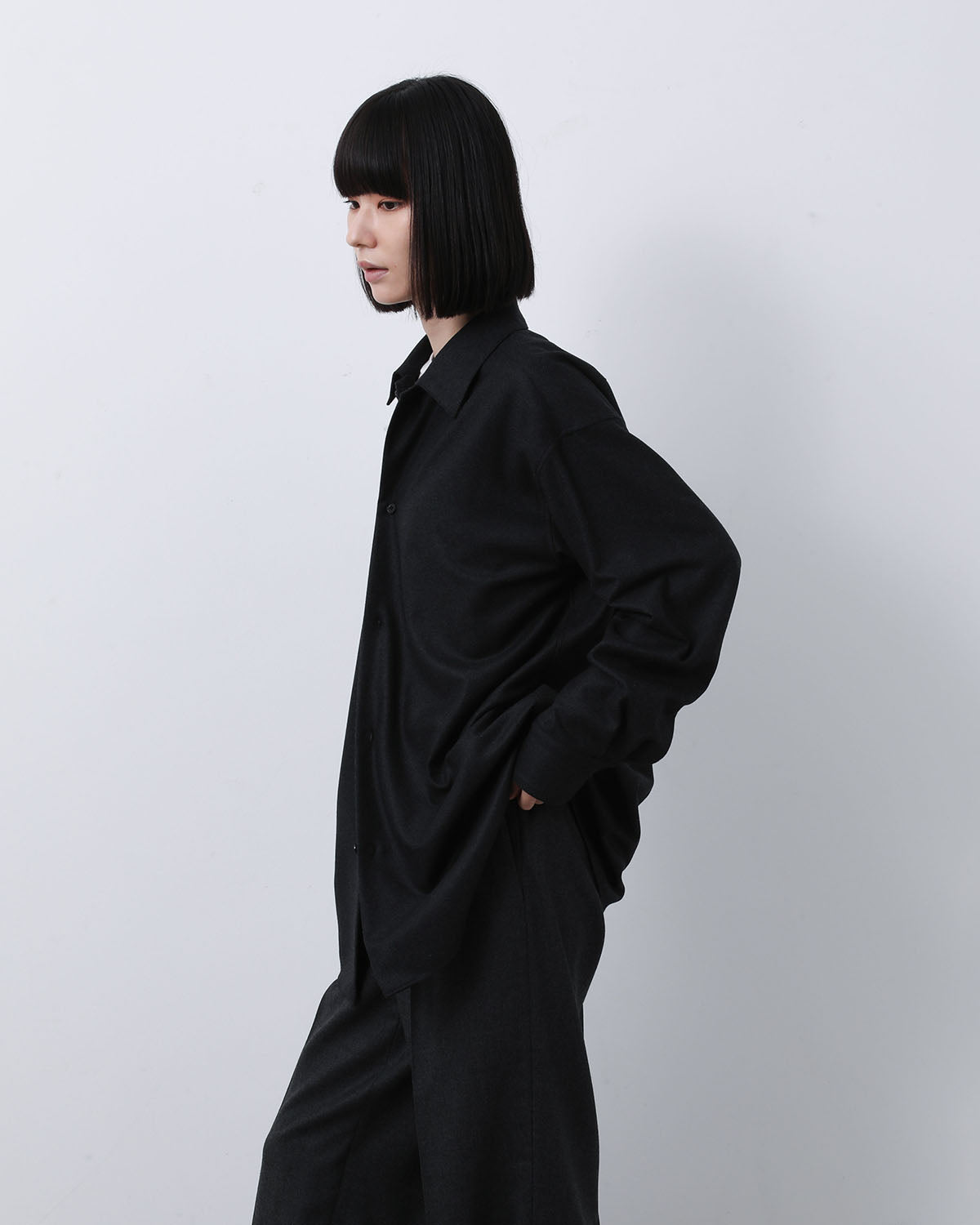 WOOL FULLING FLANNEL SHIRT (WOMEN'S)