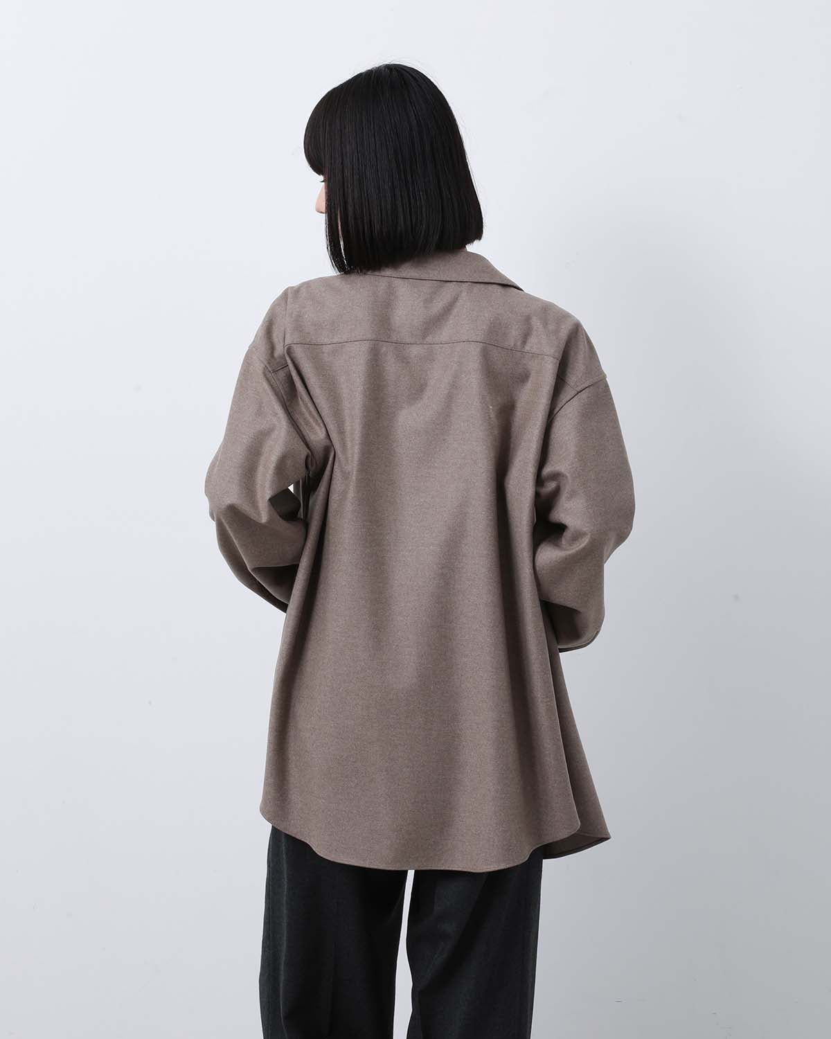 WOOL FULLING FLANNEL SHIRT (WOMEN'S)