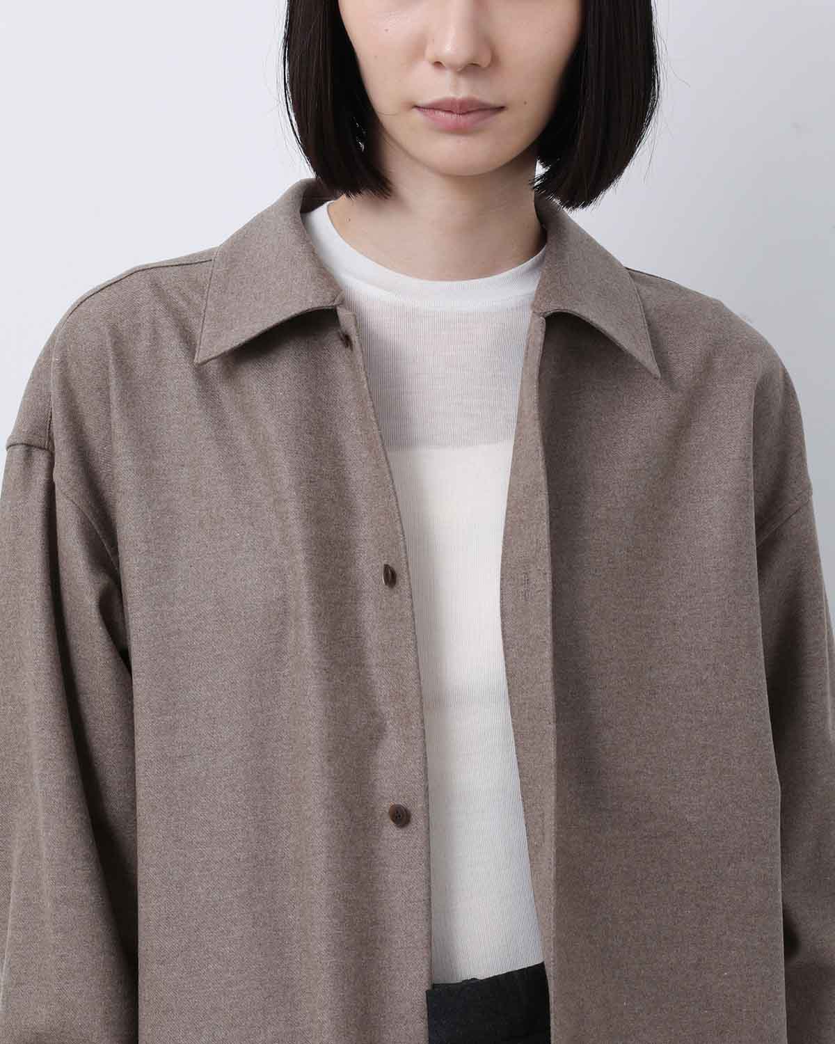 WOOL FULLING FLANNEL SHIRT (WOMEN'S)