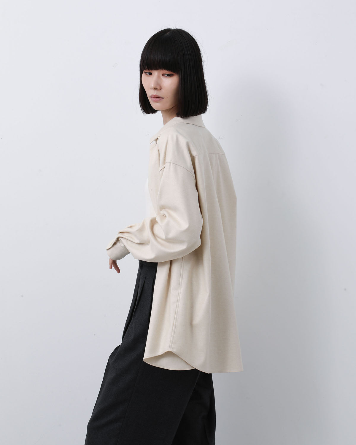 WOOL FULLING FLANNEL SHIRT (WOMEN'S)