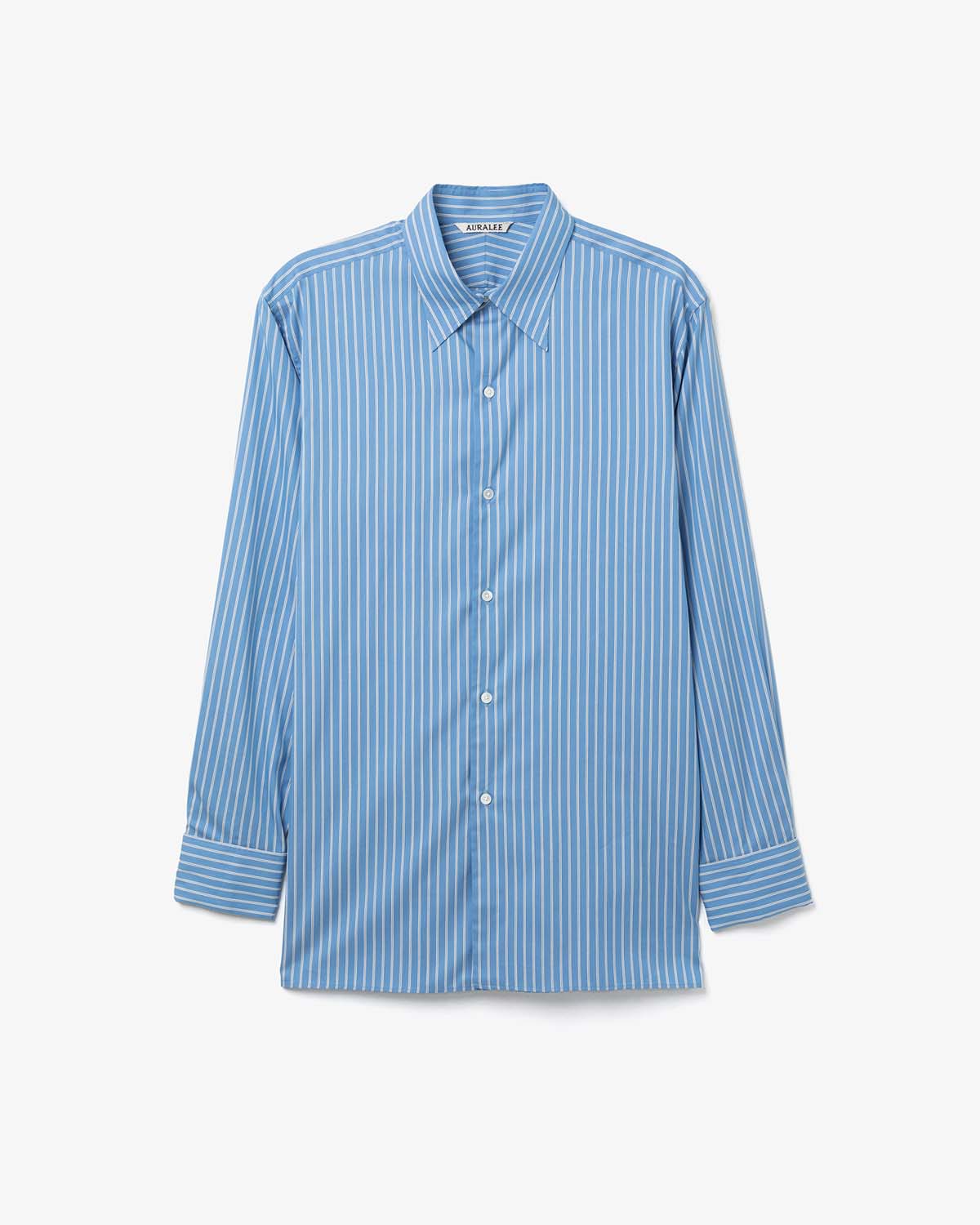 COTTON SILK STRIPE DOUBLE-CUFF SHIRT (WOMEN'S)
