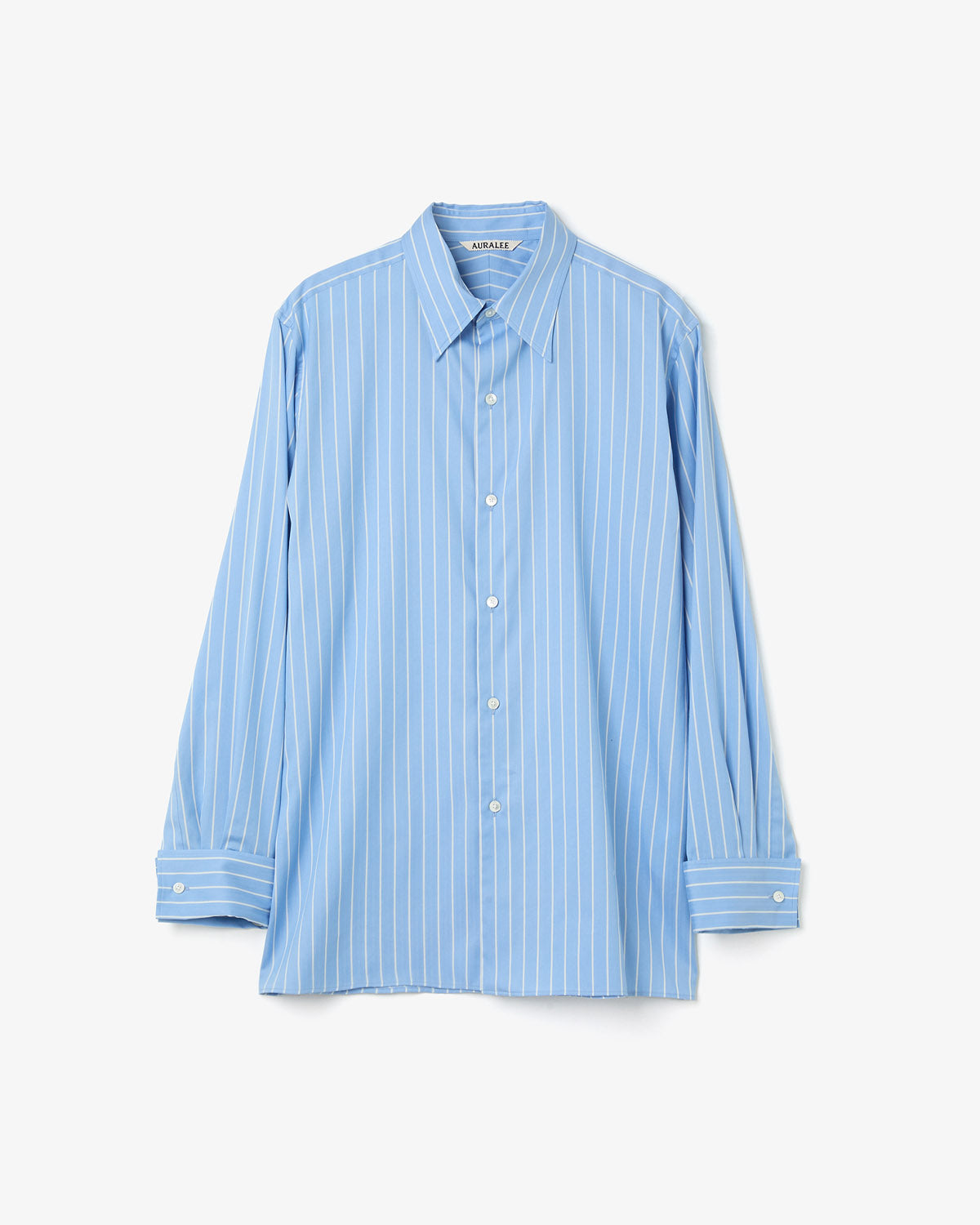COTTON SILK STRIPE DOUBLE-CUFF SHIRT (WOMEN'S)