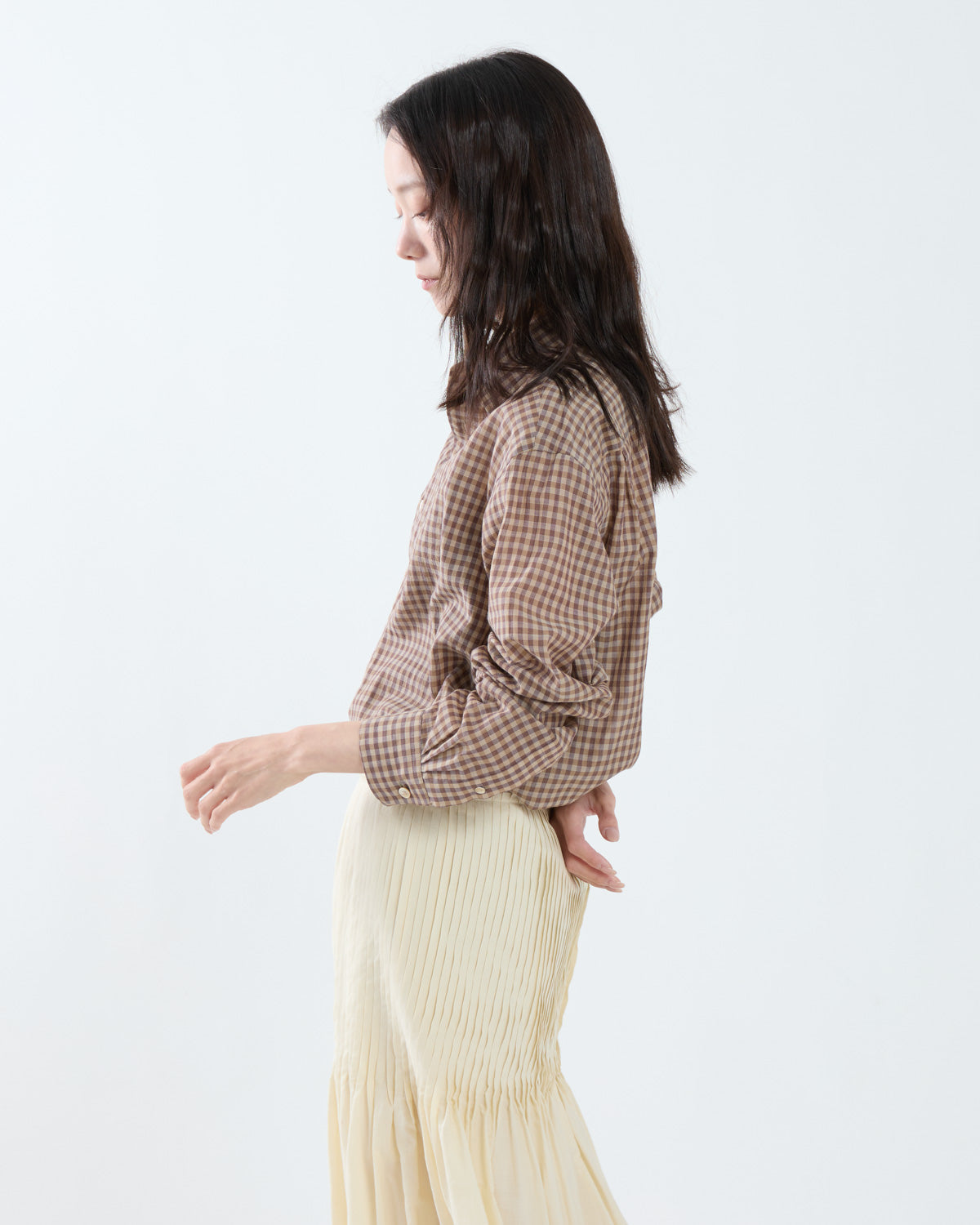 AIRY LIGHT COTTON CHECK SHIRT (WOMEN'S)