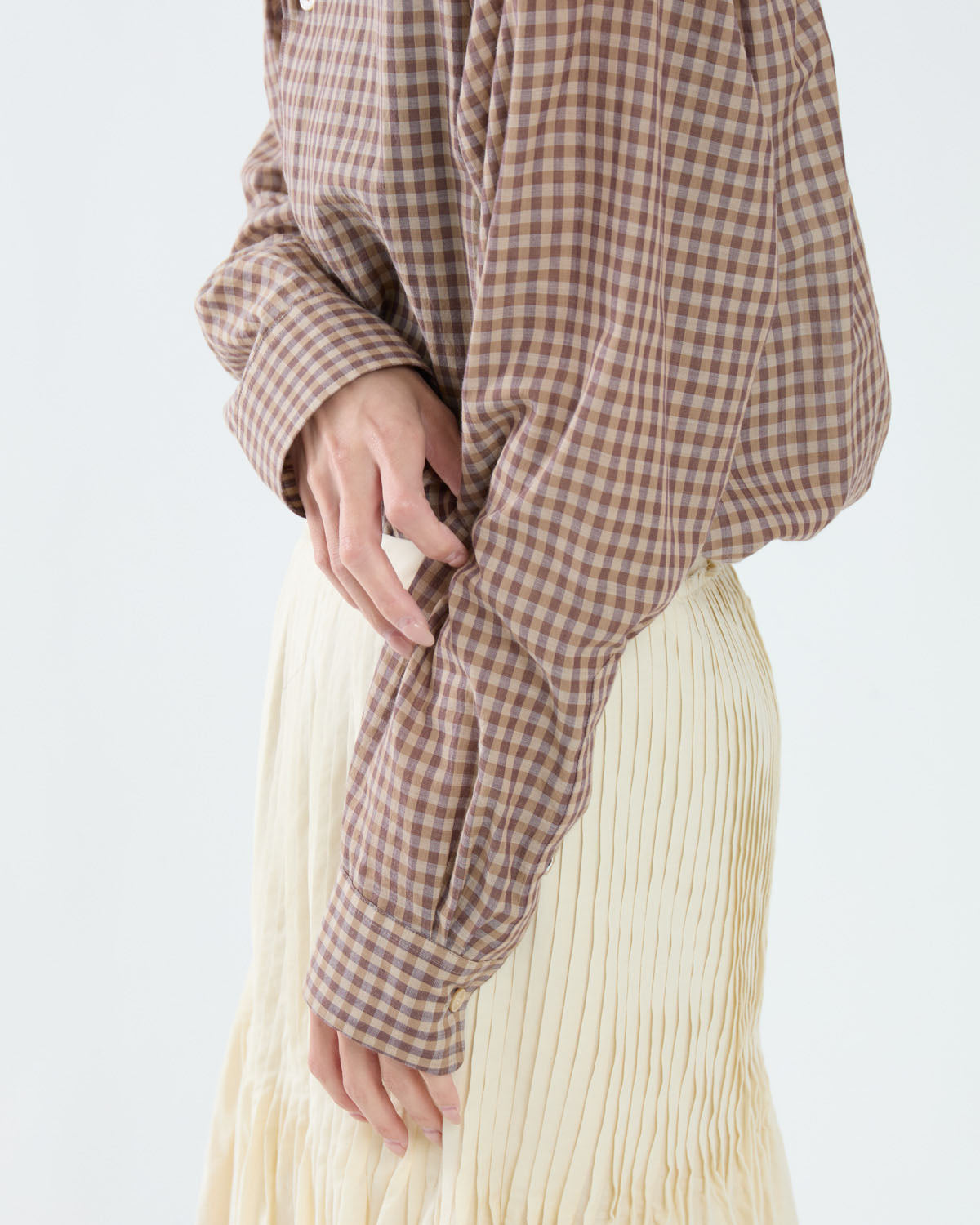 AIRY LIGHT COTTON CHECK SHIRT (WOMEN'S)