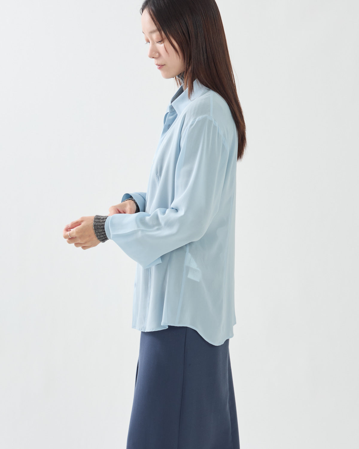 AIRY SILK GEORGETTE SHIRT