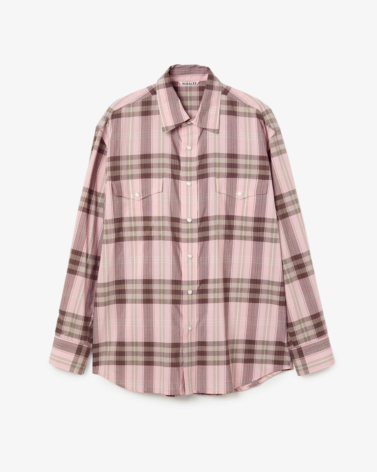HIGH TWIST COTTON SILK CHECK SHIRT
