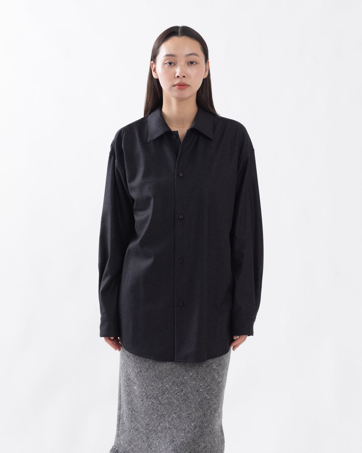 WOOL FULLING FLANNEL SHIRT
