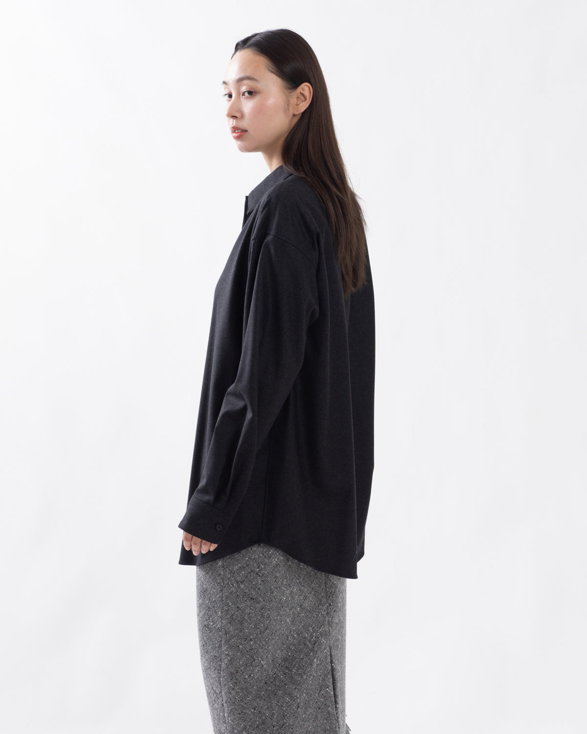 WOOL FULLING FLANNEL SHIRT