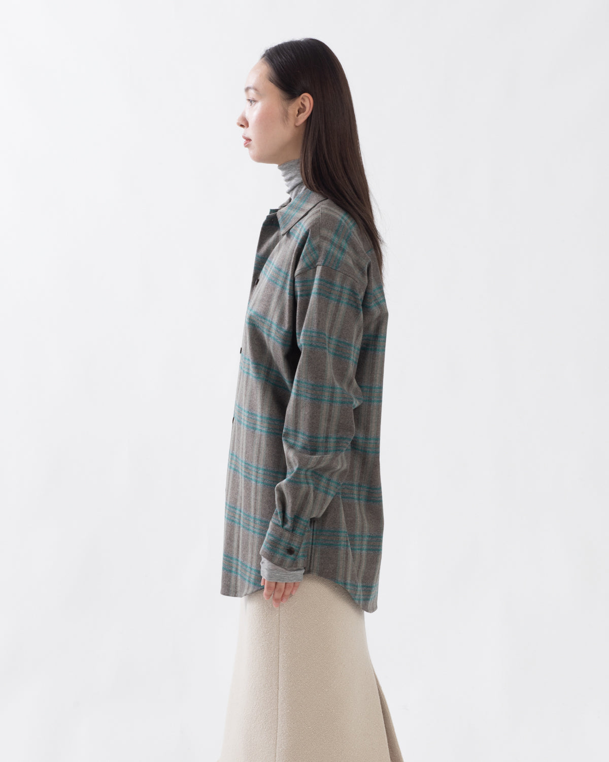 WOOL FULLING FLANNEL SHIRT