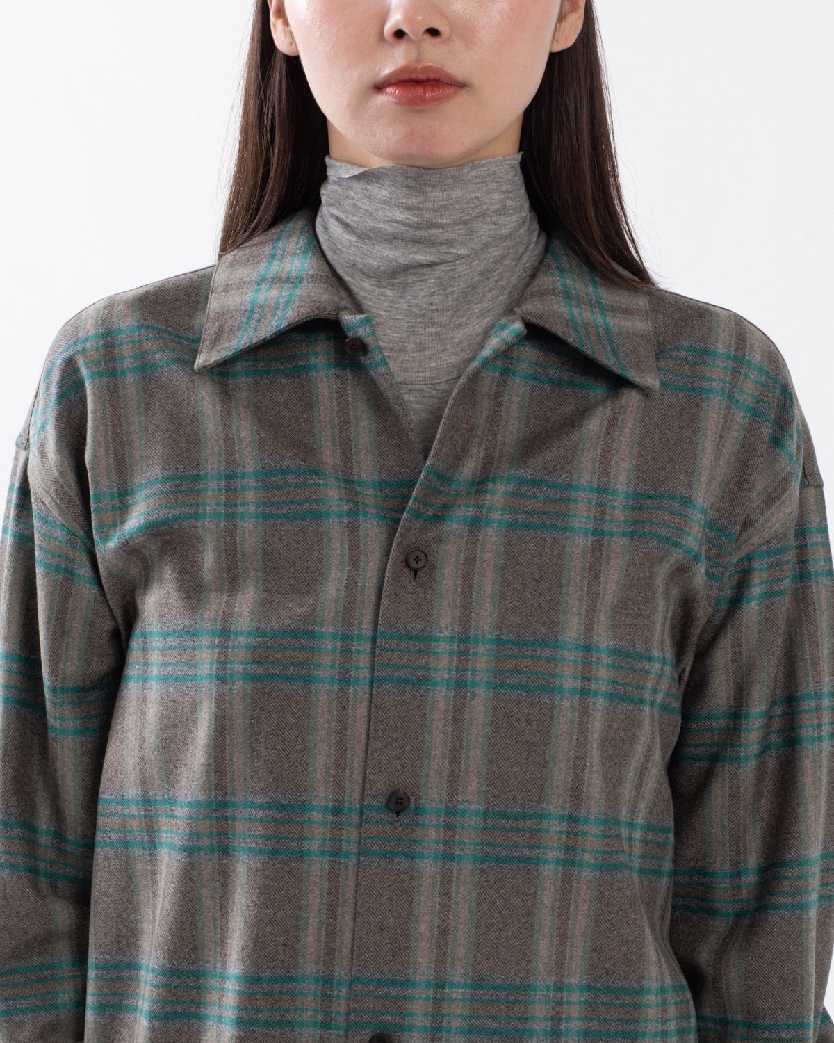 WOOL FULLING FLANNEL SHIRT