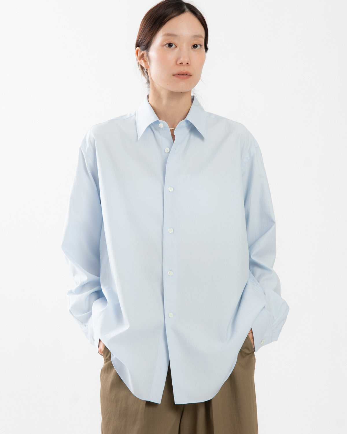 WASHED FINX TWILL SHIRT (WOMEN'S)