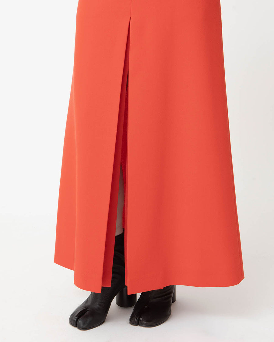 TENSE WOOL DOUBLE CLOTH SKIRT