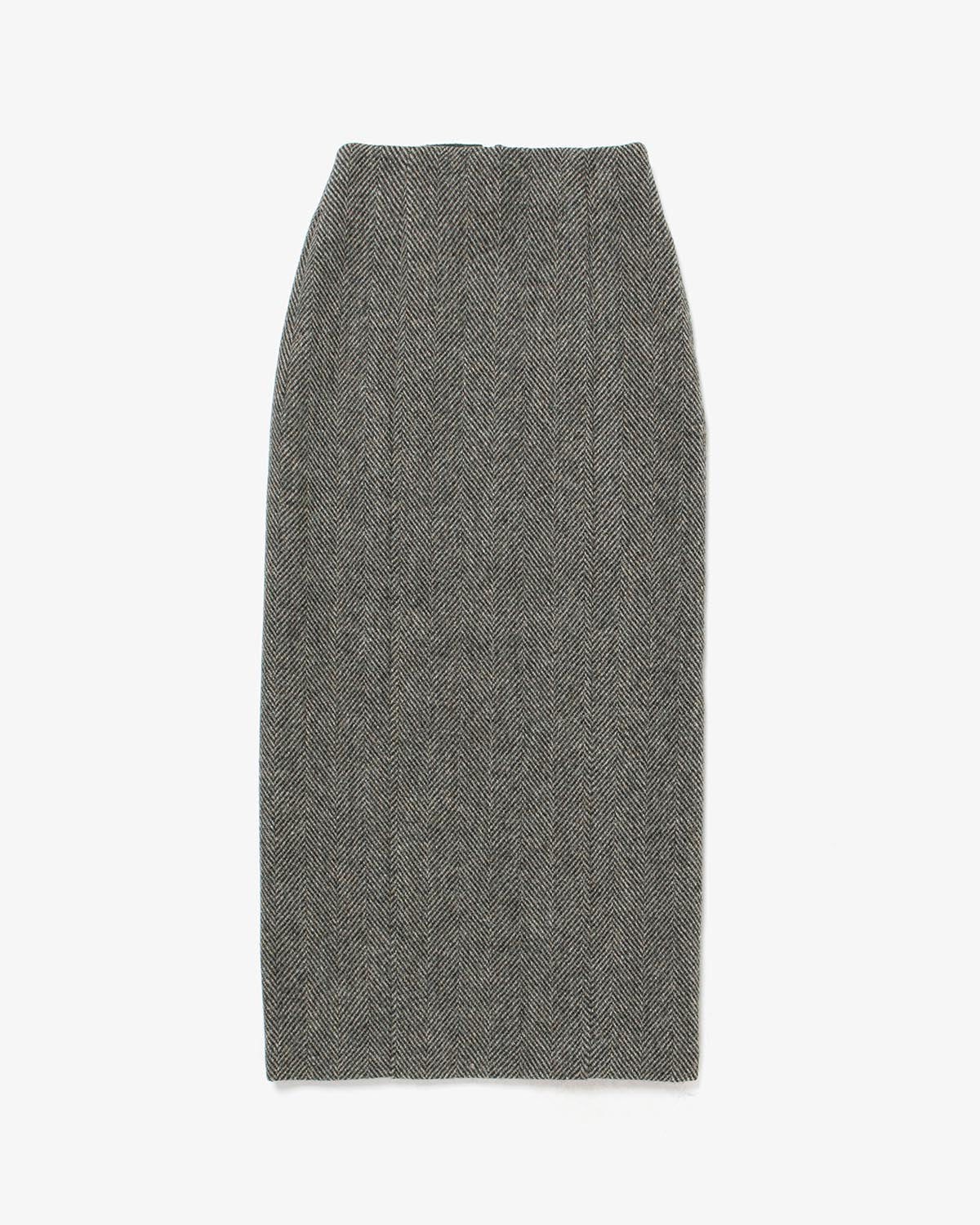 LAMA SHETLAND WOOL TWEED SKIRT