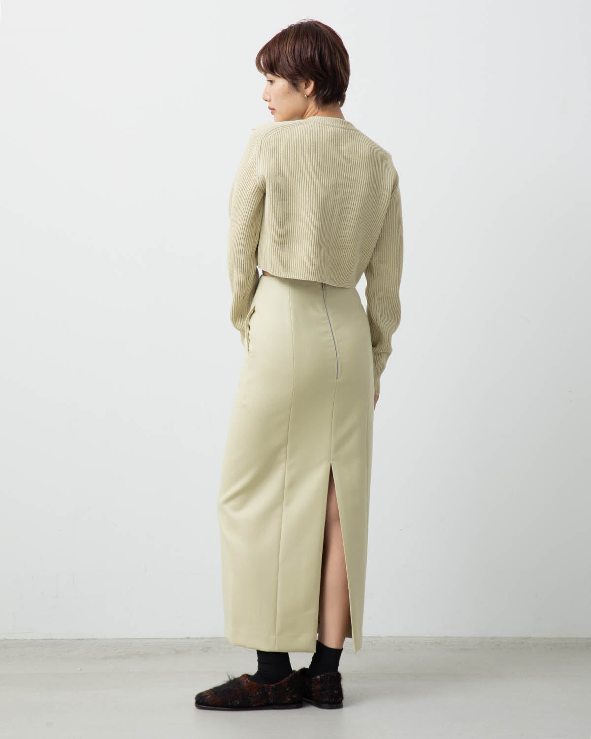 LIGHT MELTON SKIRT