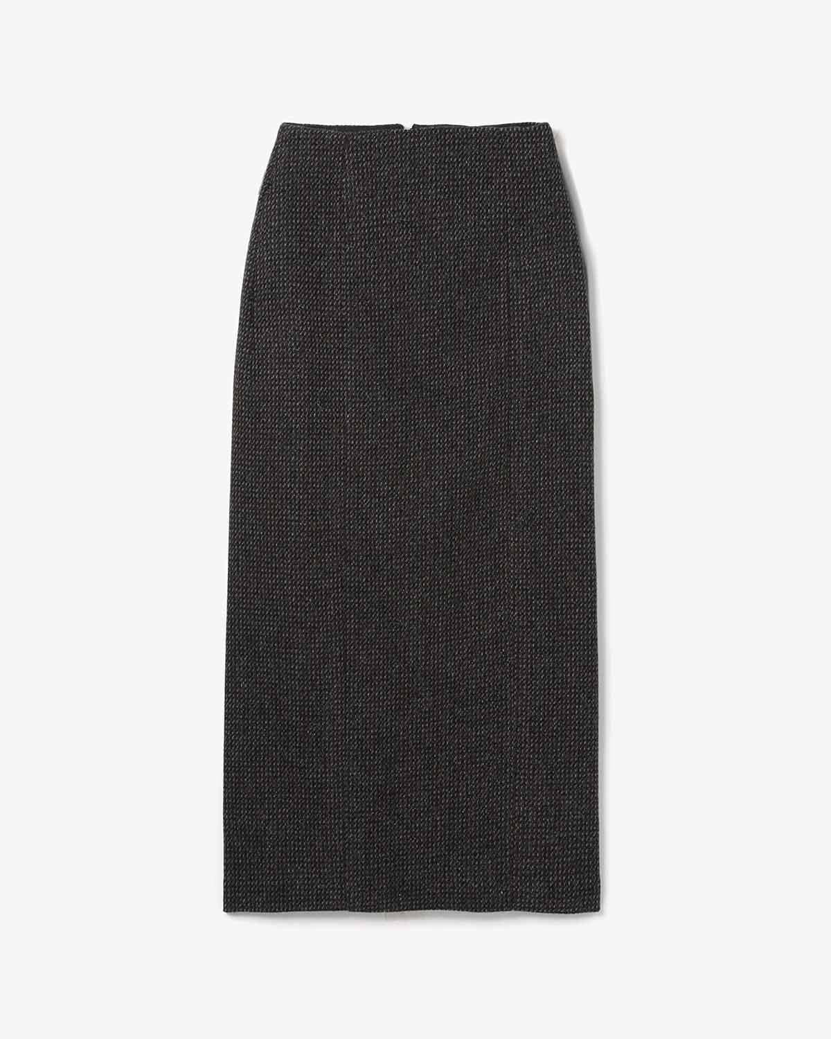 ALPACA WOOL SILK TWEED PENCIL SKIRT – COVERCHORD